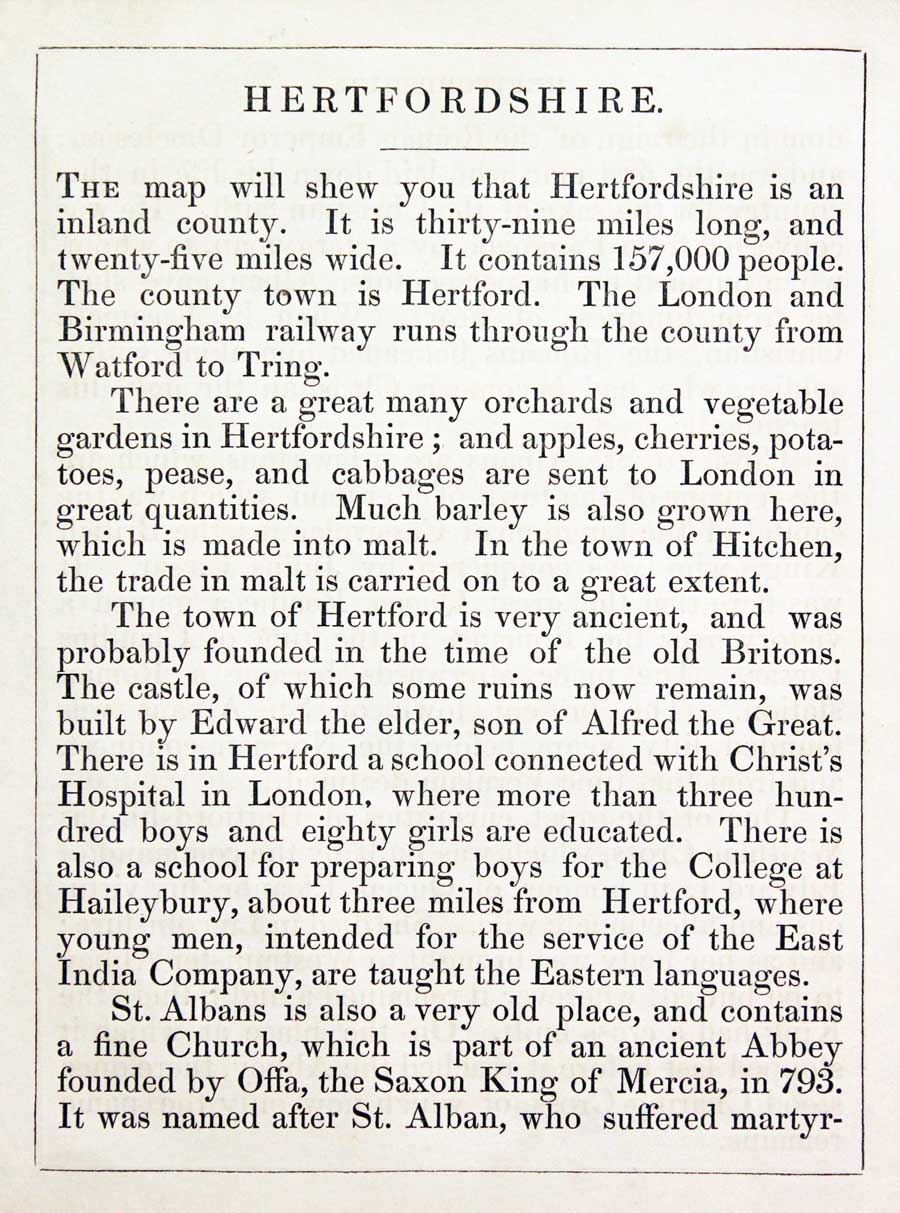 Hertfordshire Text, Reuben Ramble 1844  Hertfordshire Text, Reuben Ramble 1844