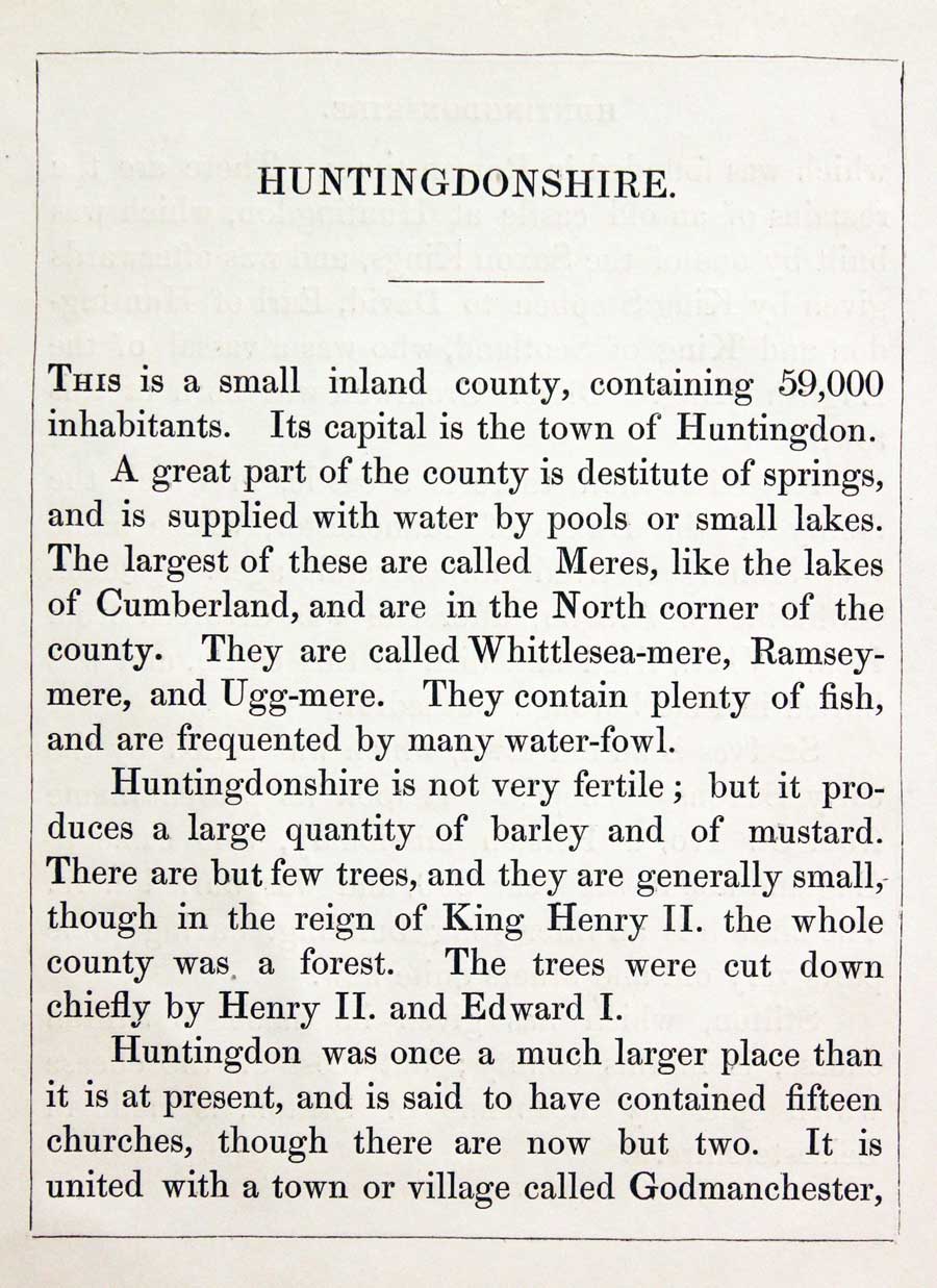 Huntingdonshire Text, Reuben Ramble 1844  Huntingdonshire Text, Reuben Ramble 1844