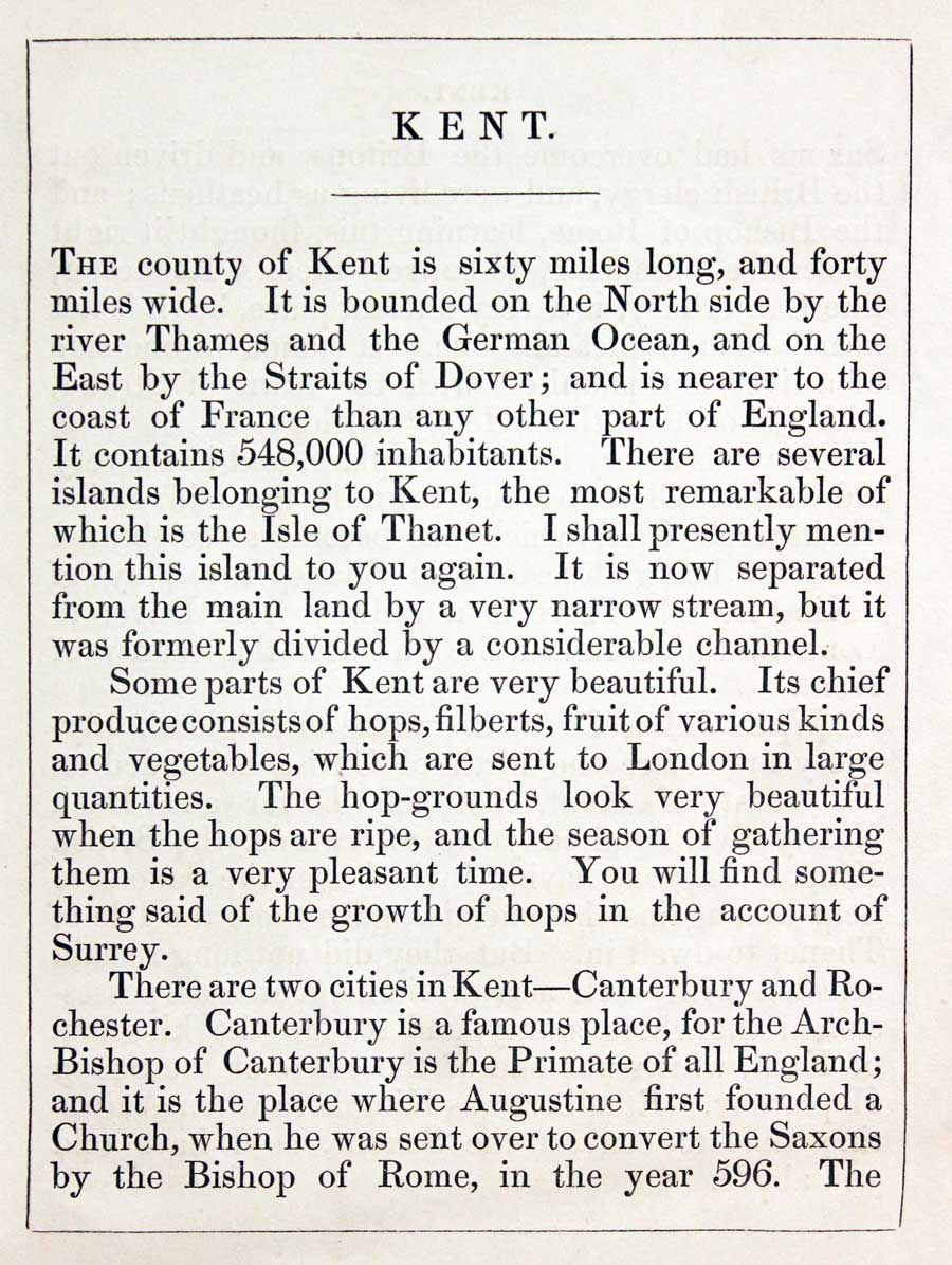 Kent Text, Reuben Ramble 1844