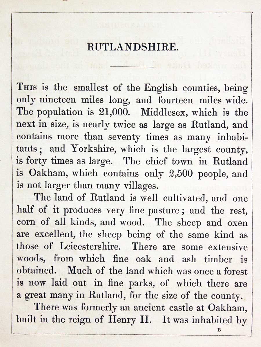 Rutlandshire Text, Reuben Ramble 1844