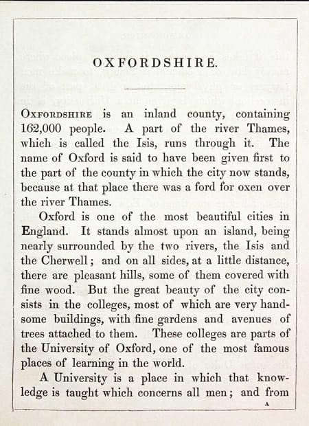  Oxfordshire Text, Reuben Ramble 1844 