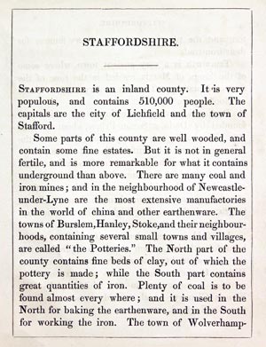 Staffordshire Text, Reuben Ramble 1844