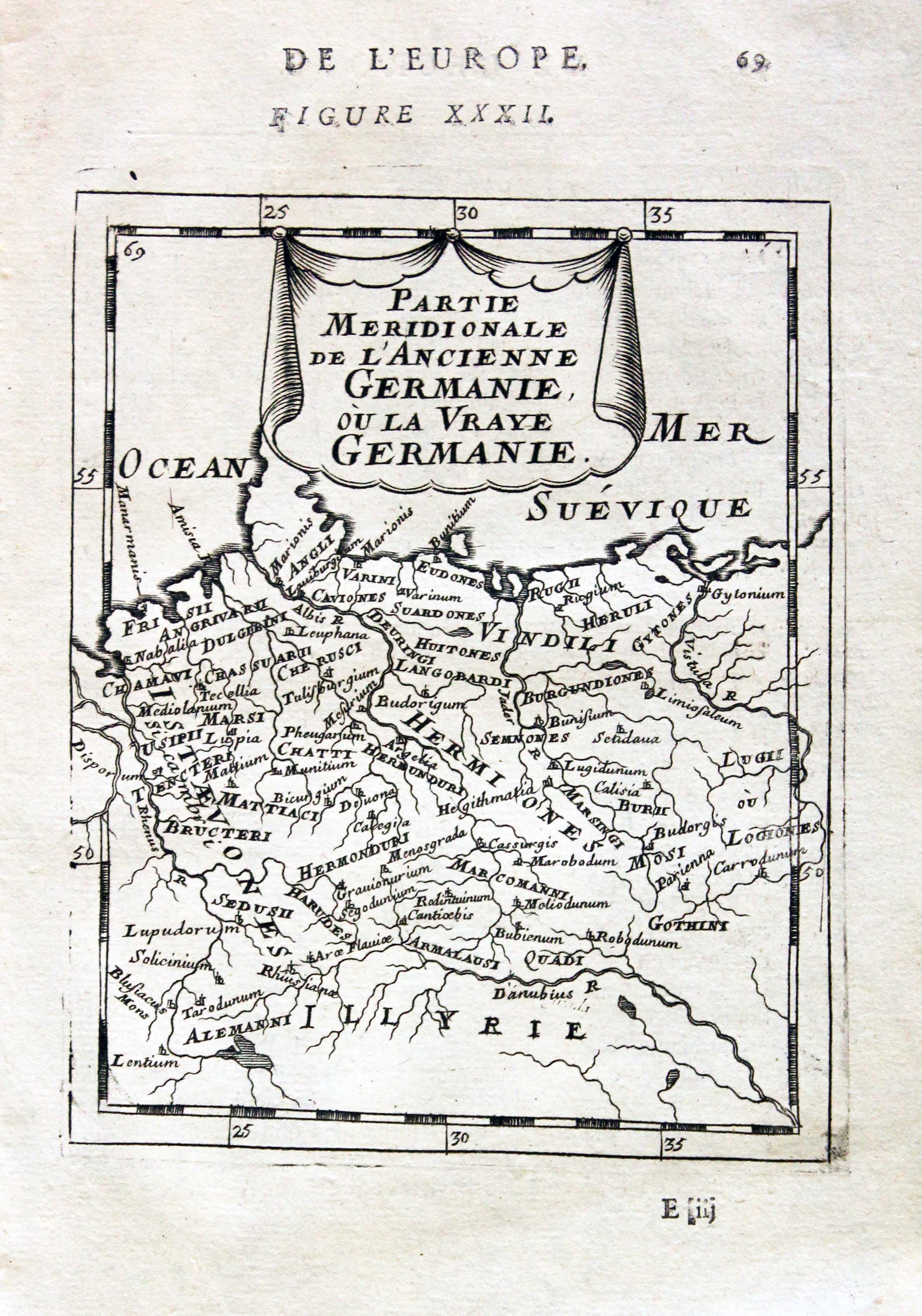 Ancient Germany, Alain Manesson-Mallet, 1693  Ancient Germany, Alain Manesson-Mallet, 1693