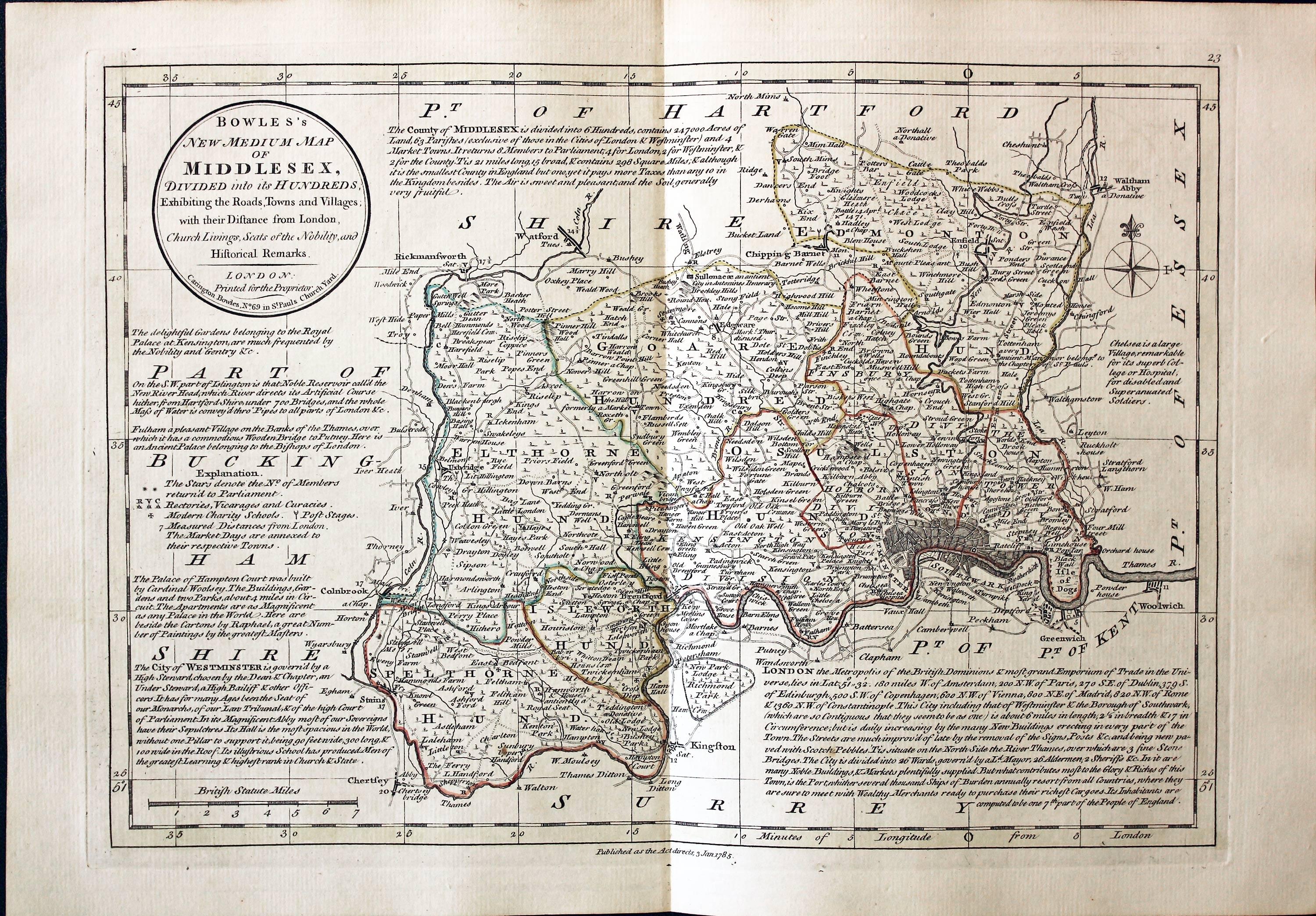 Middlesex Carington Bowles, 1785  Middlesex Carington Bowles, 1785