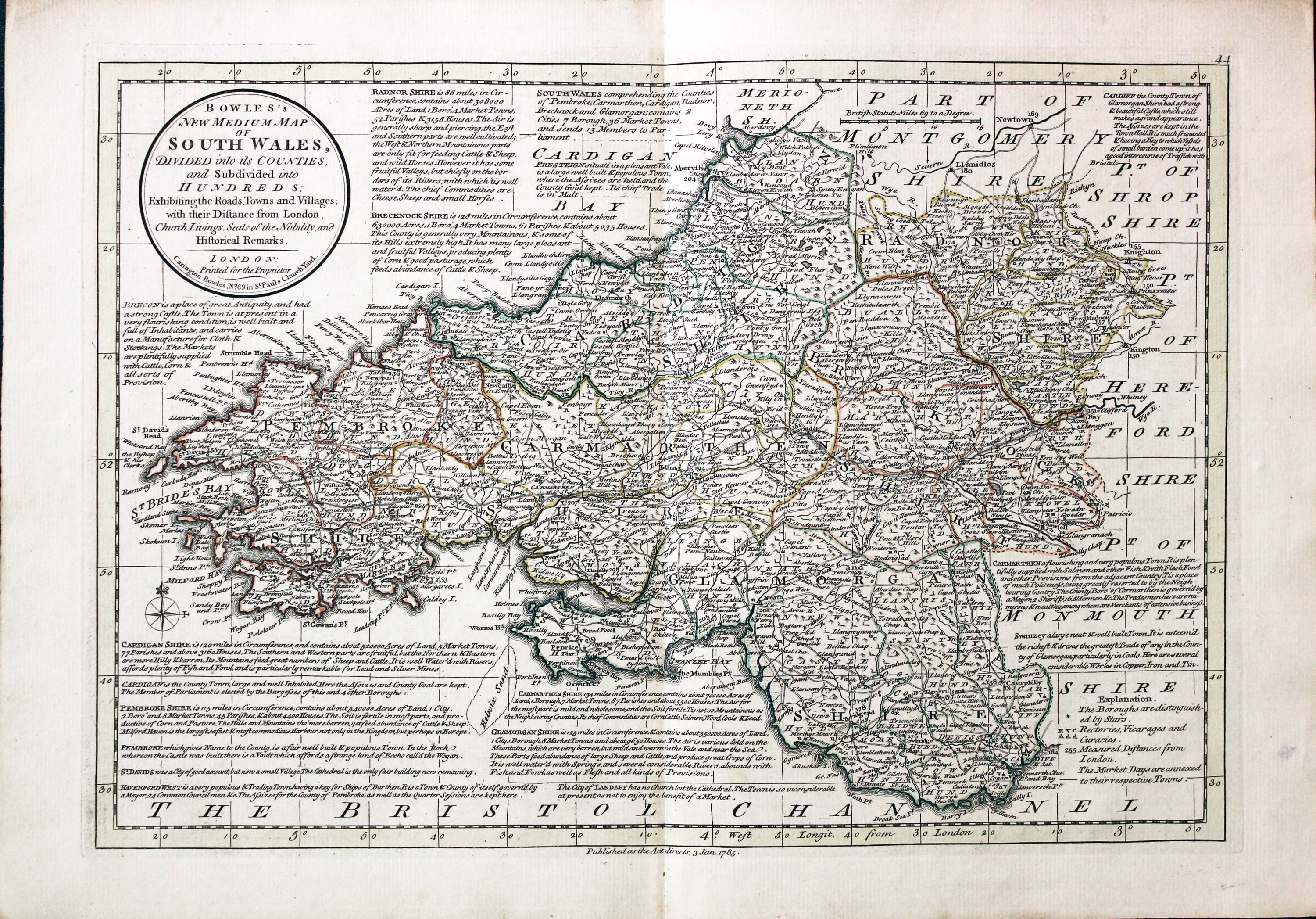 South Wales, Carington Bowles, 1785  South Wales, Carington Bowles, 1785