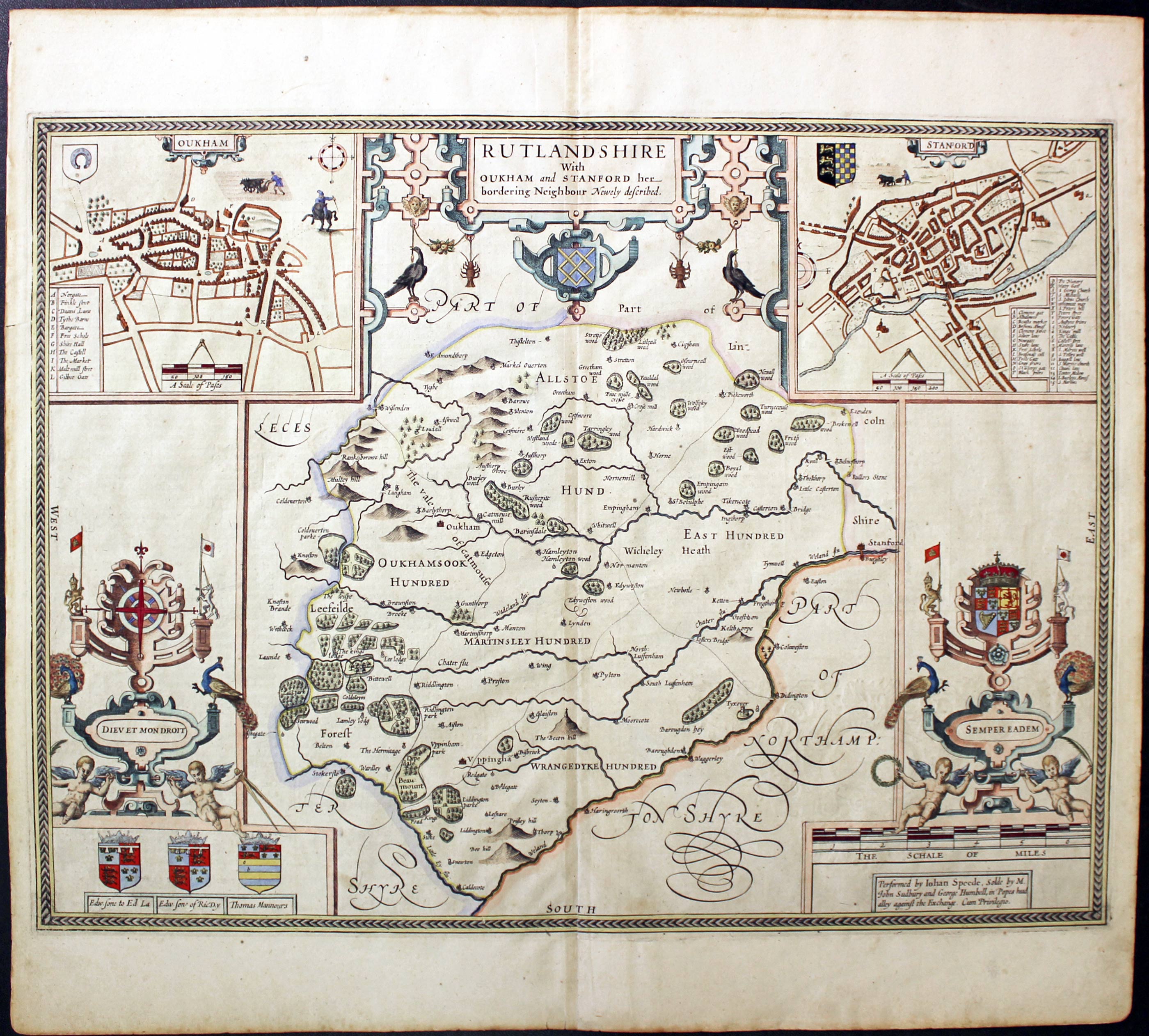 Rutlandshire, John Speed 1611