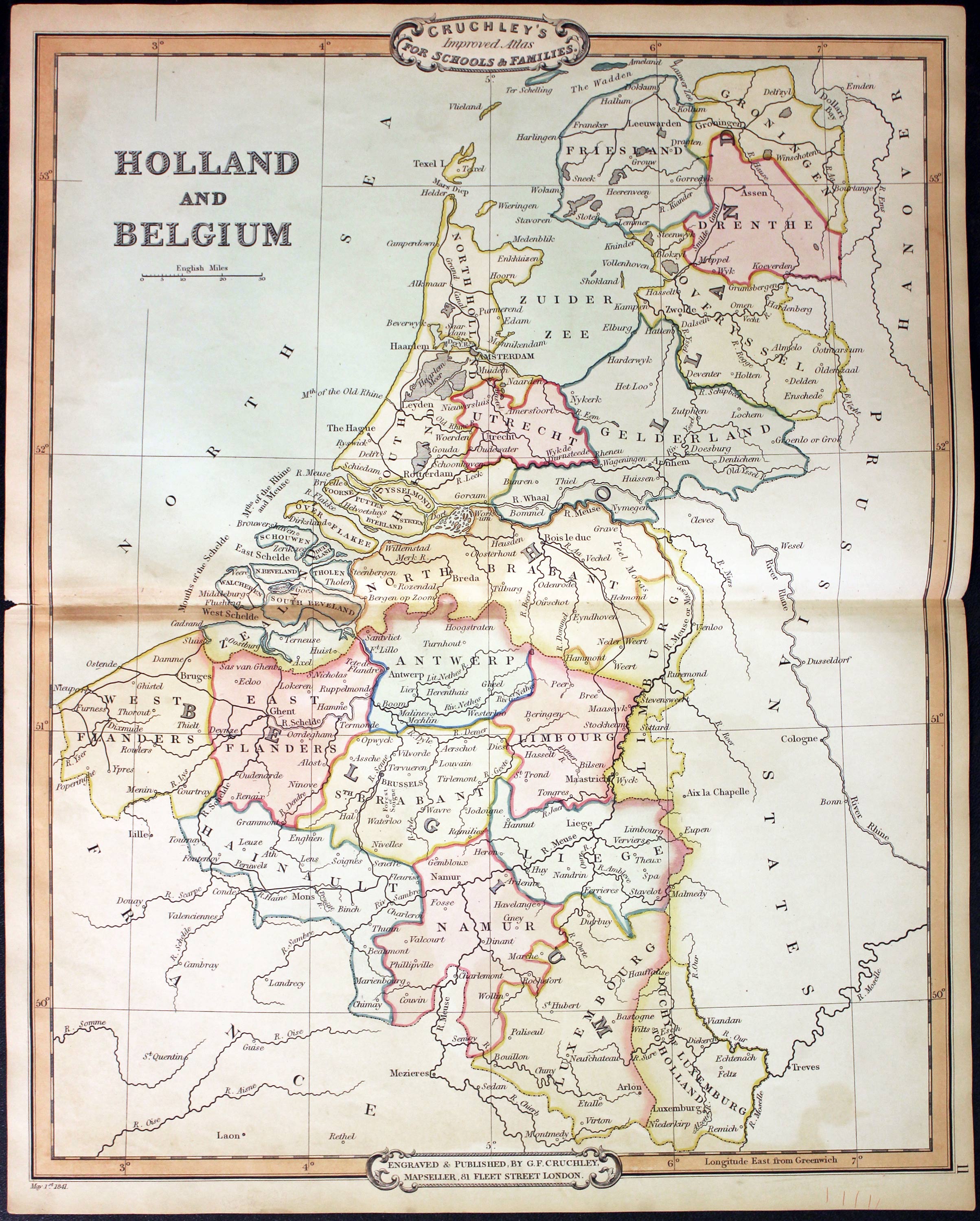 Holland and Belgium, George Frederick Cruchley, 1848  Holland and Belgium, George Frederick Cruchley, 1848
