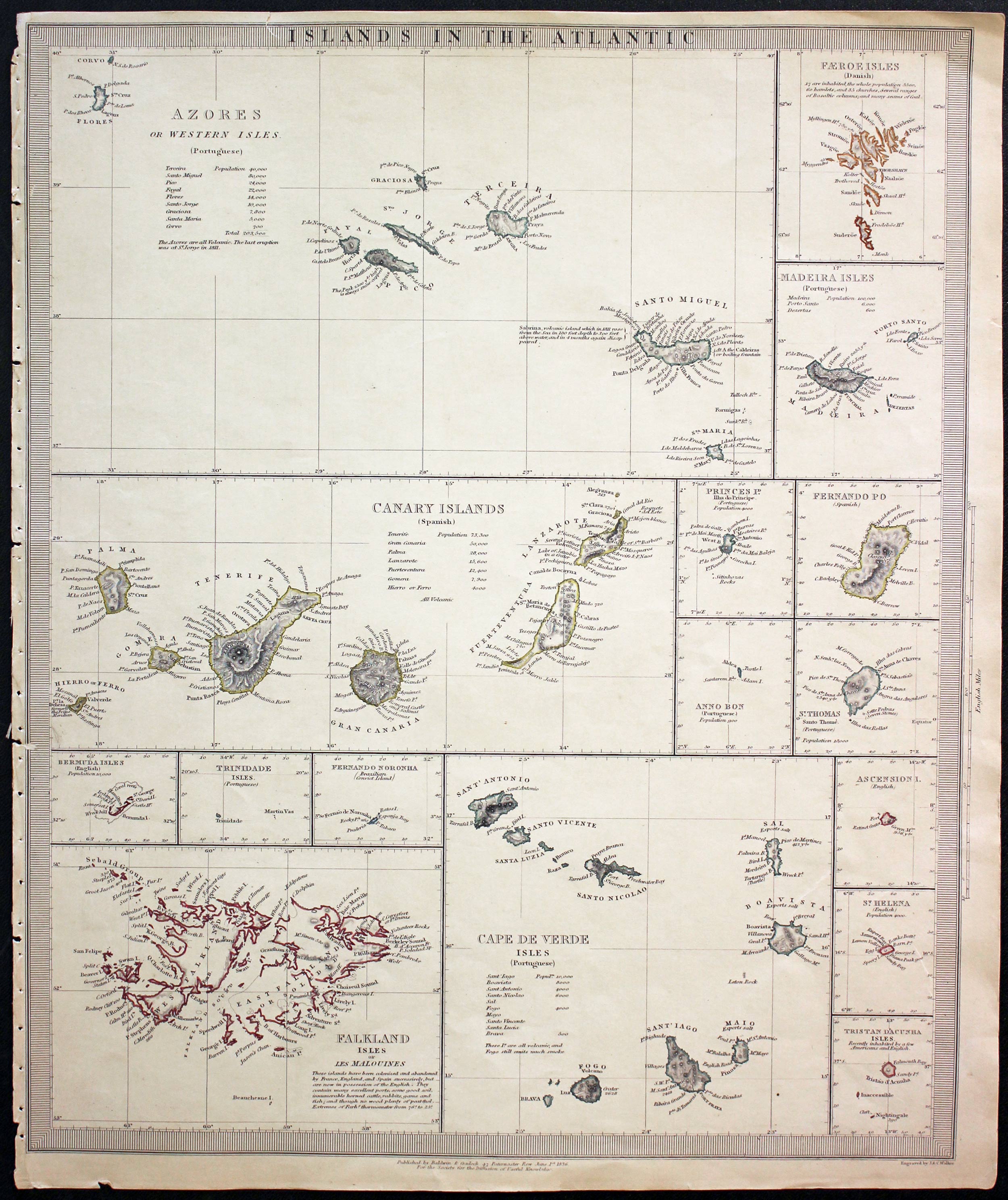 Atlantic Islands, S.D.U.K. 1836  Atlantic Islands, S.D.U.K. 1836