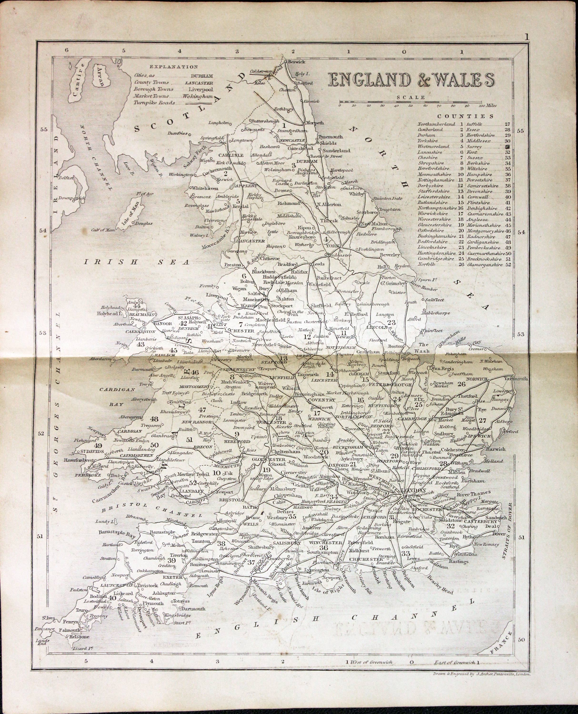 England and Wales Joshua Archer c.1845