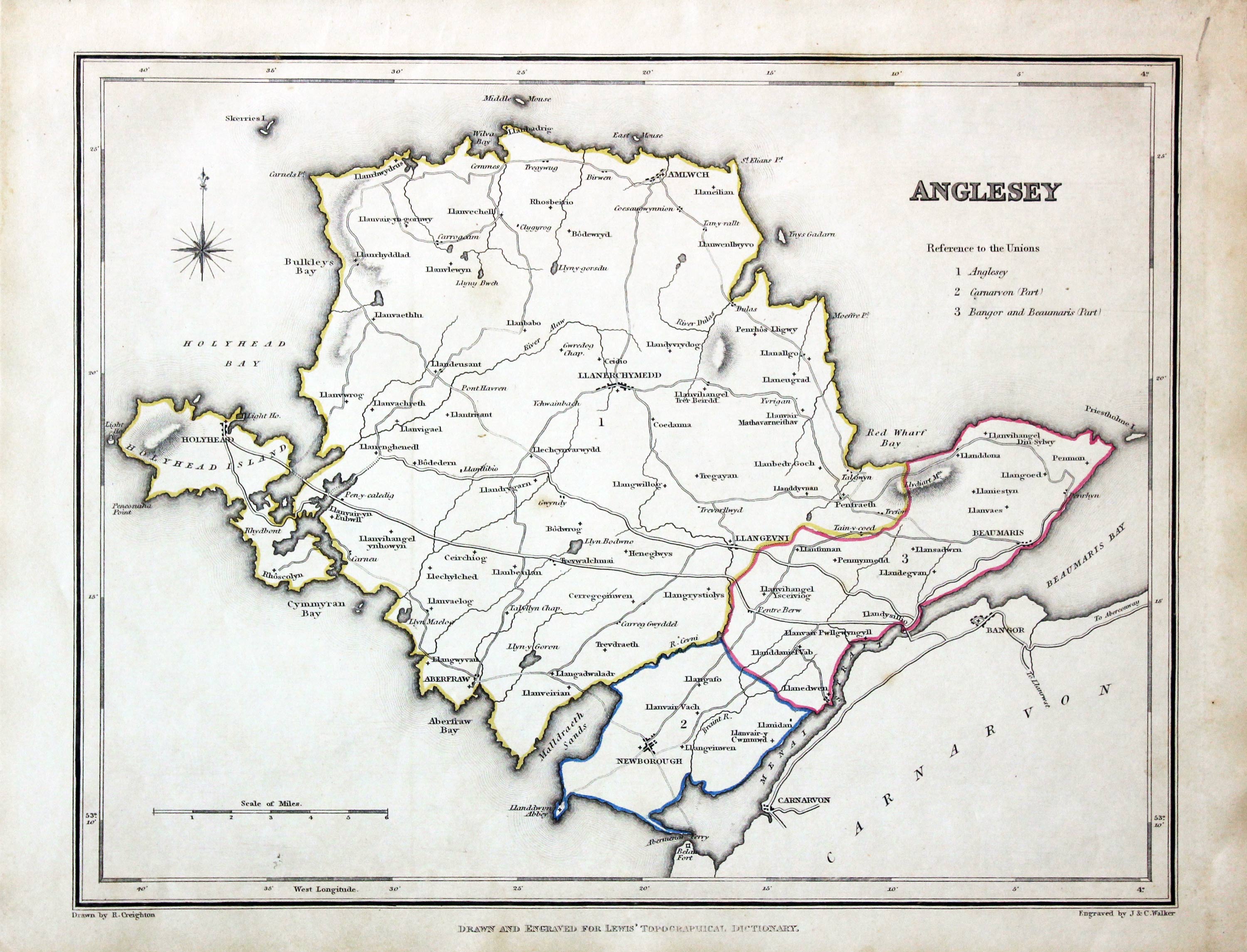 Anglesey, Samuel Lewis, 1845  Anglesey, Samuel Lewis, 1845