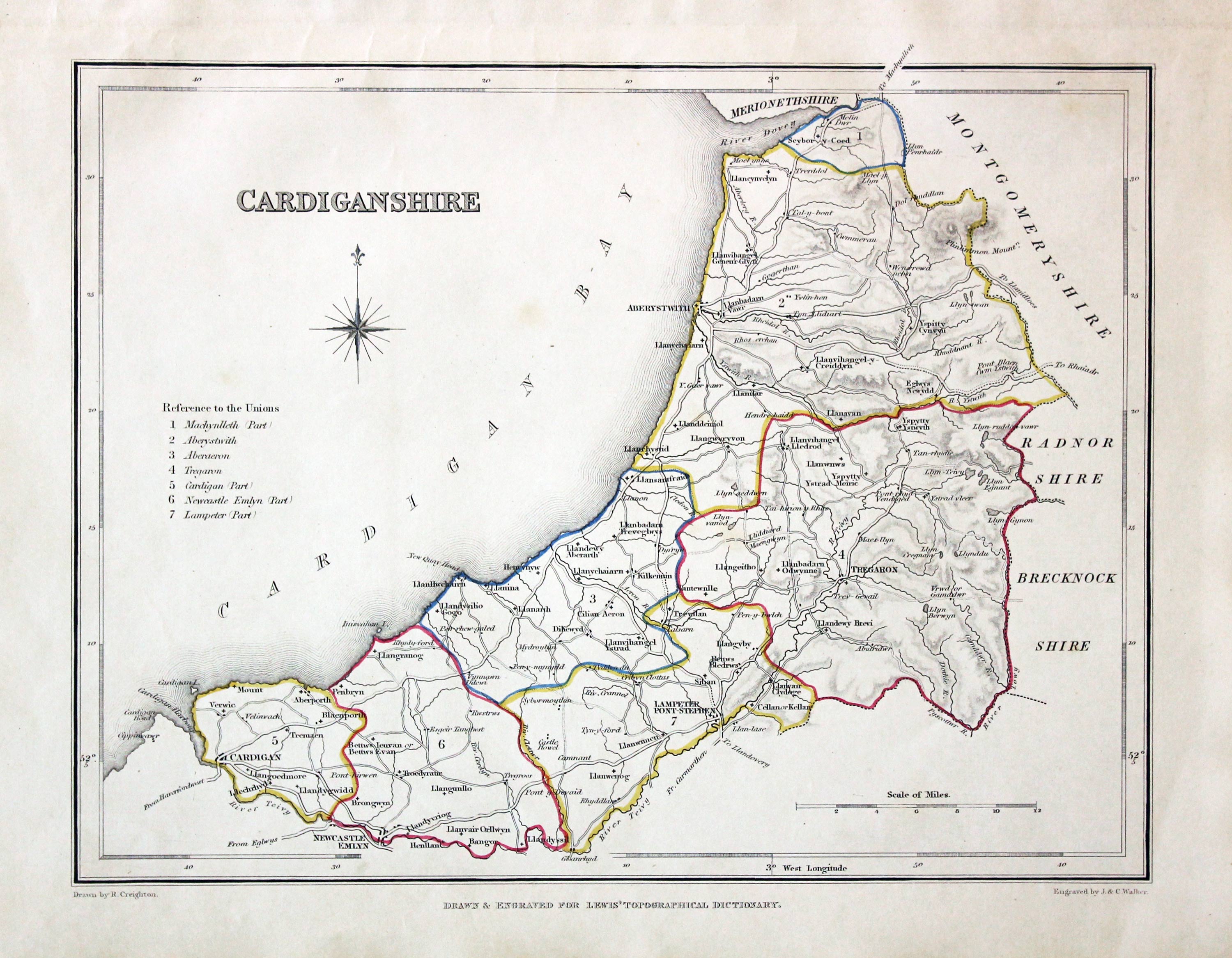 Cardiganshire, Samuel Lewis 1845  Cardiganshire, Samuel Lewis 1845