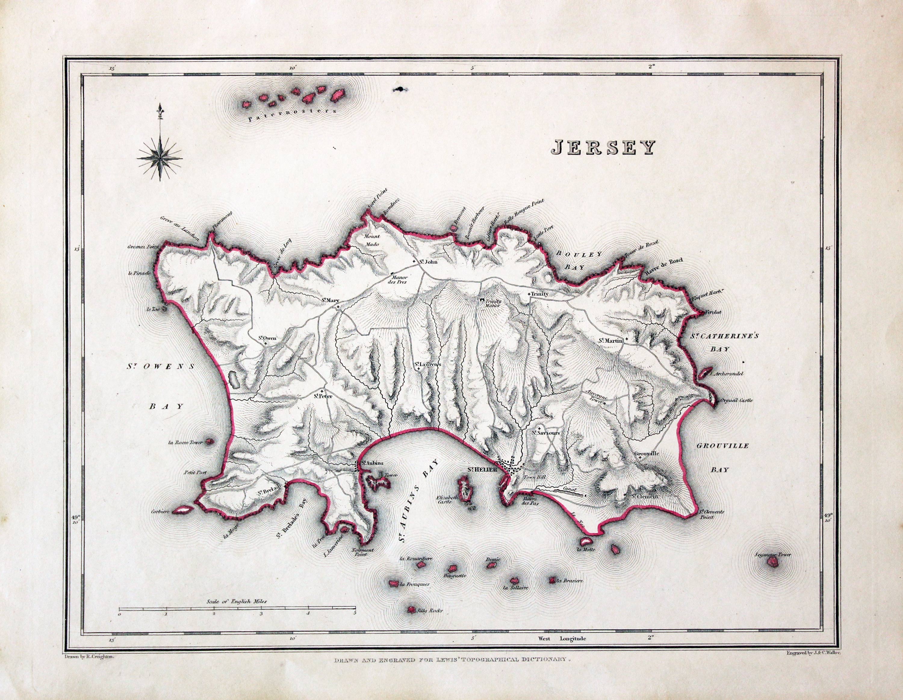Jersey, Samuel Lewis 1845  Jersey, Samuel Lewis 1845