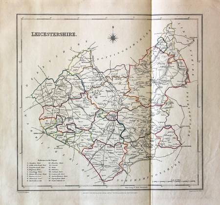 Leicestershire, Samuel Lewis 1845