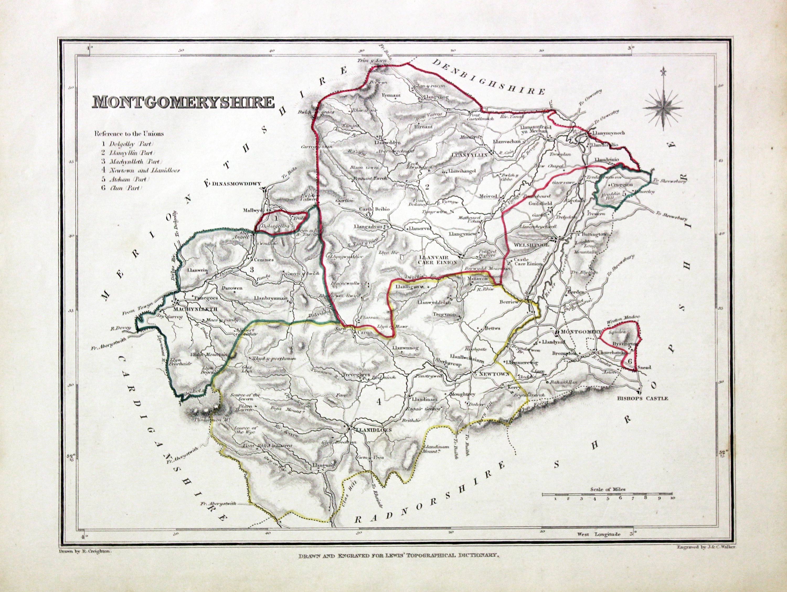 Montgomeryshire, Samuel Lewis 1845