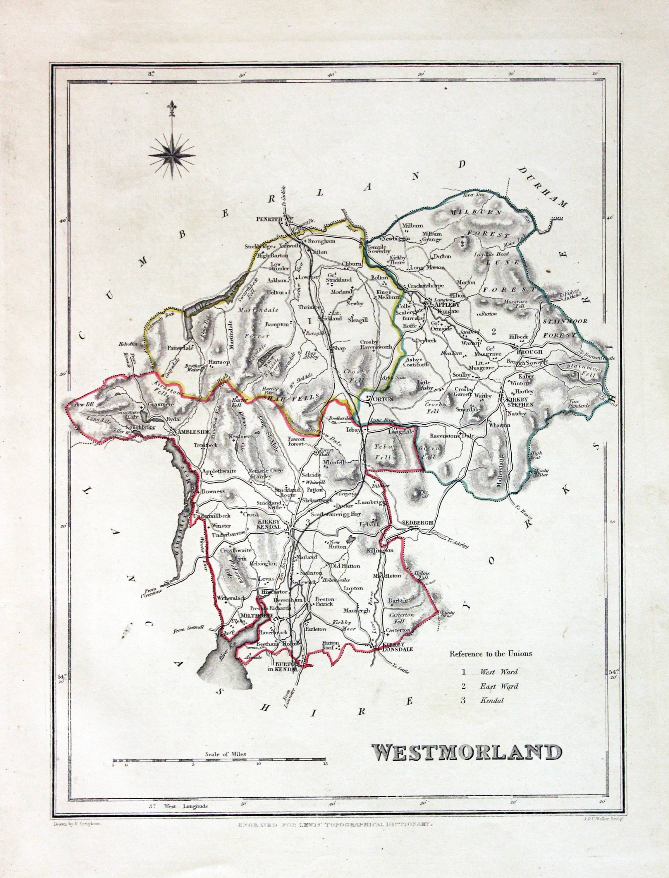 Westmorland, Samuel Lewis 1845