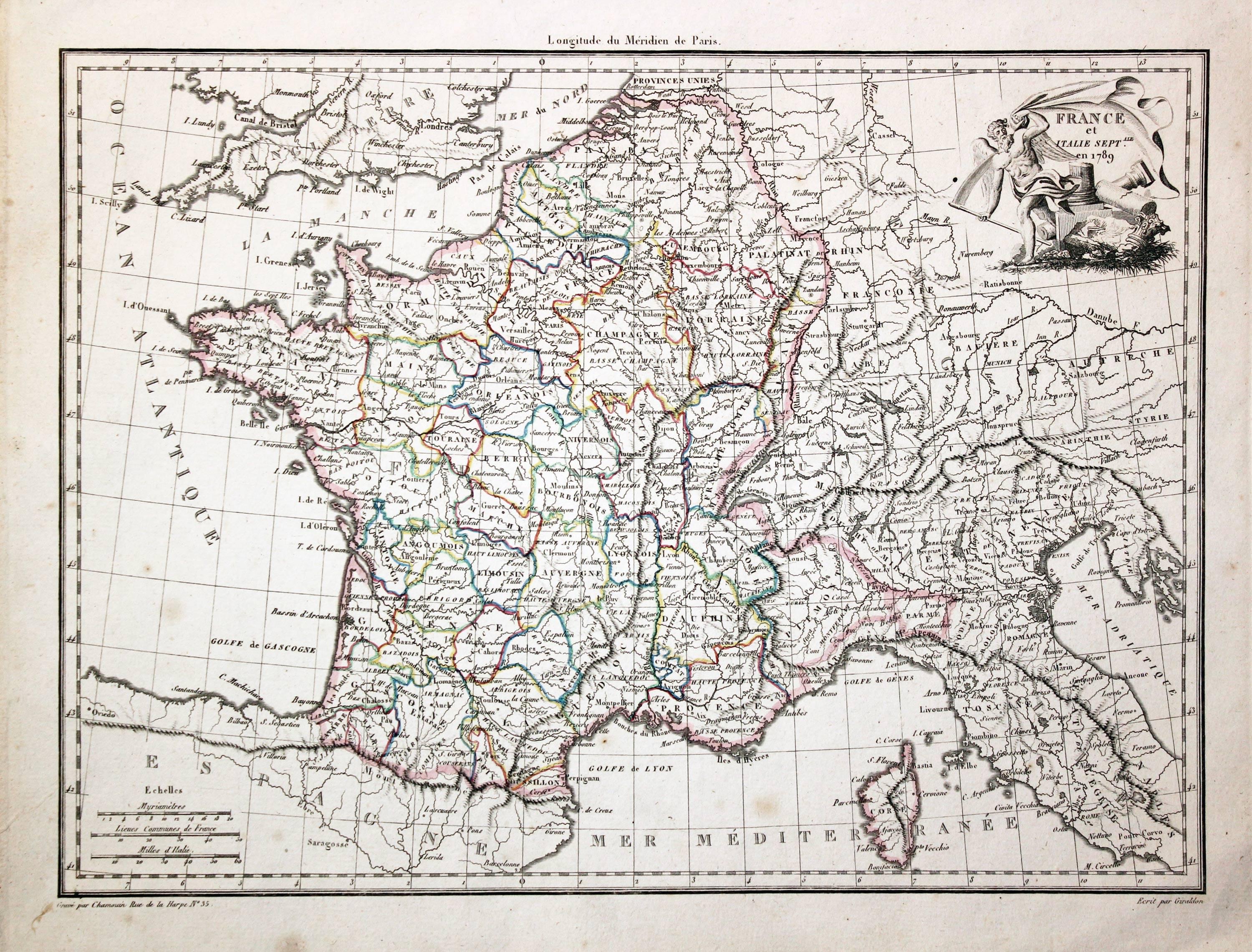 France, Conrad Malte-Brun, 1829  France, Conrad Malte-Brun, 1829