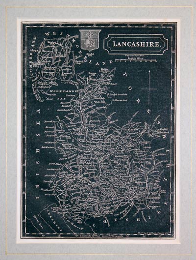 Map of Lancashire by William Pinnock c.1833