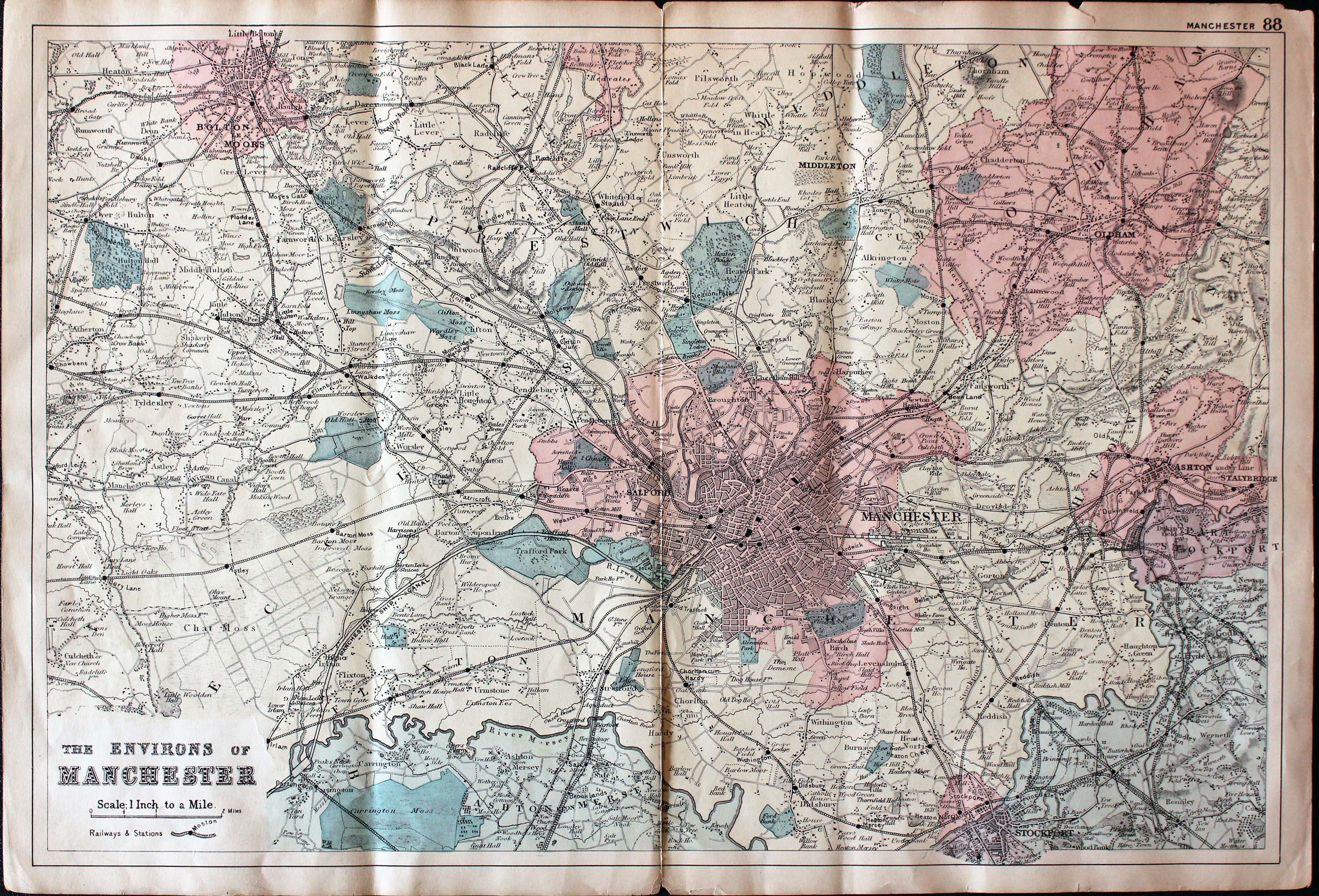 Environs of Manchester G. W. Bacon c.1884  Environs of Manchester G. W. Bacon c.1884