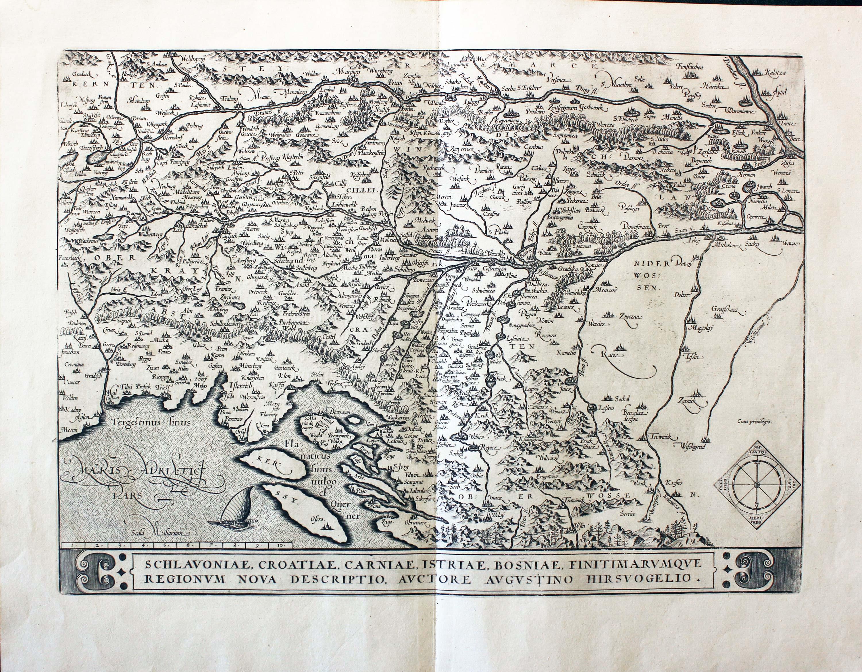 Western Balkans, Abraham Ortelius 1595  Western Balkans, Abraham Ortelius 1595