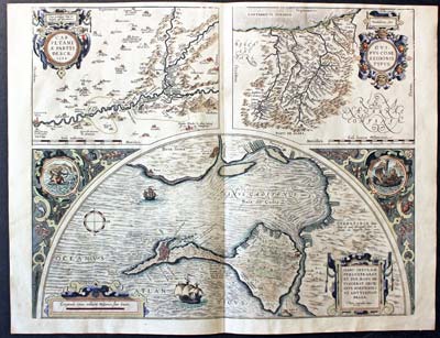 Carpetania - Guipuzcoa - Cadiz, Abraham Ortelius, 1595