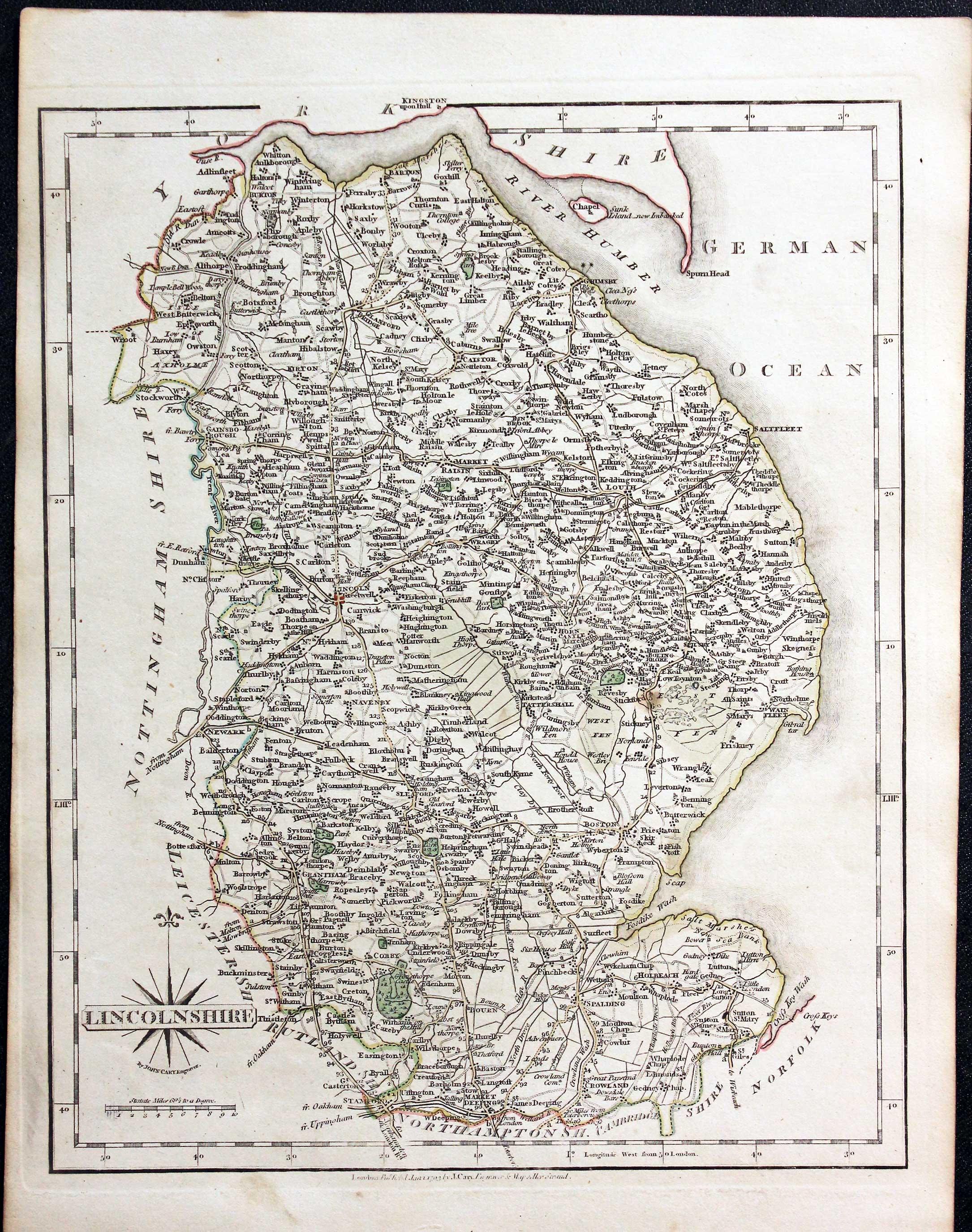 Lincolnshire, John Cary, 1802