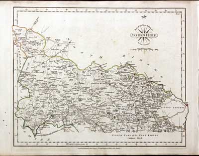  North part of the West Riding Yorkshire, John Cary 1793 