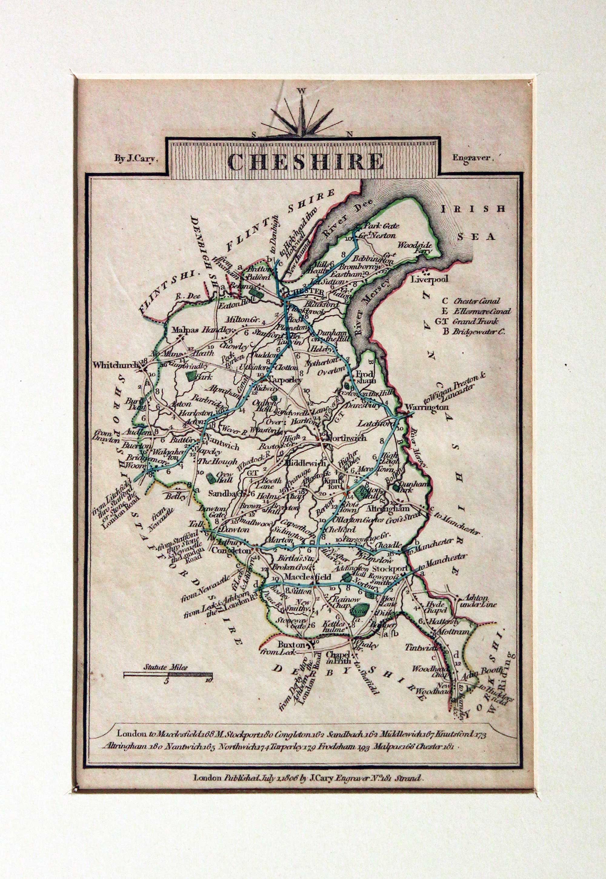 Cheshire, John Cary 1806  Cheshire, John Cary 1806
