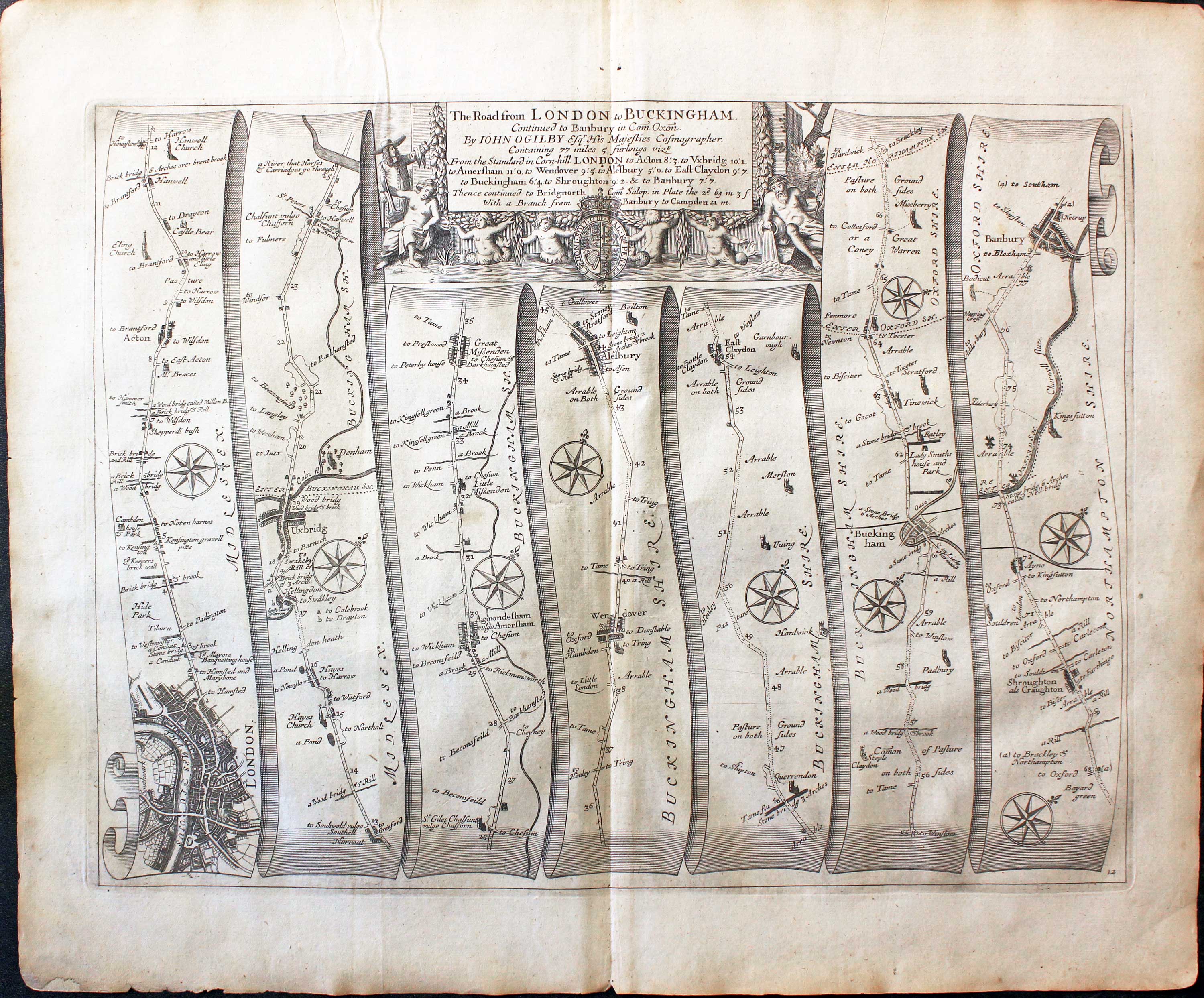 Plate 12 London to Banbury