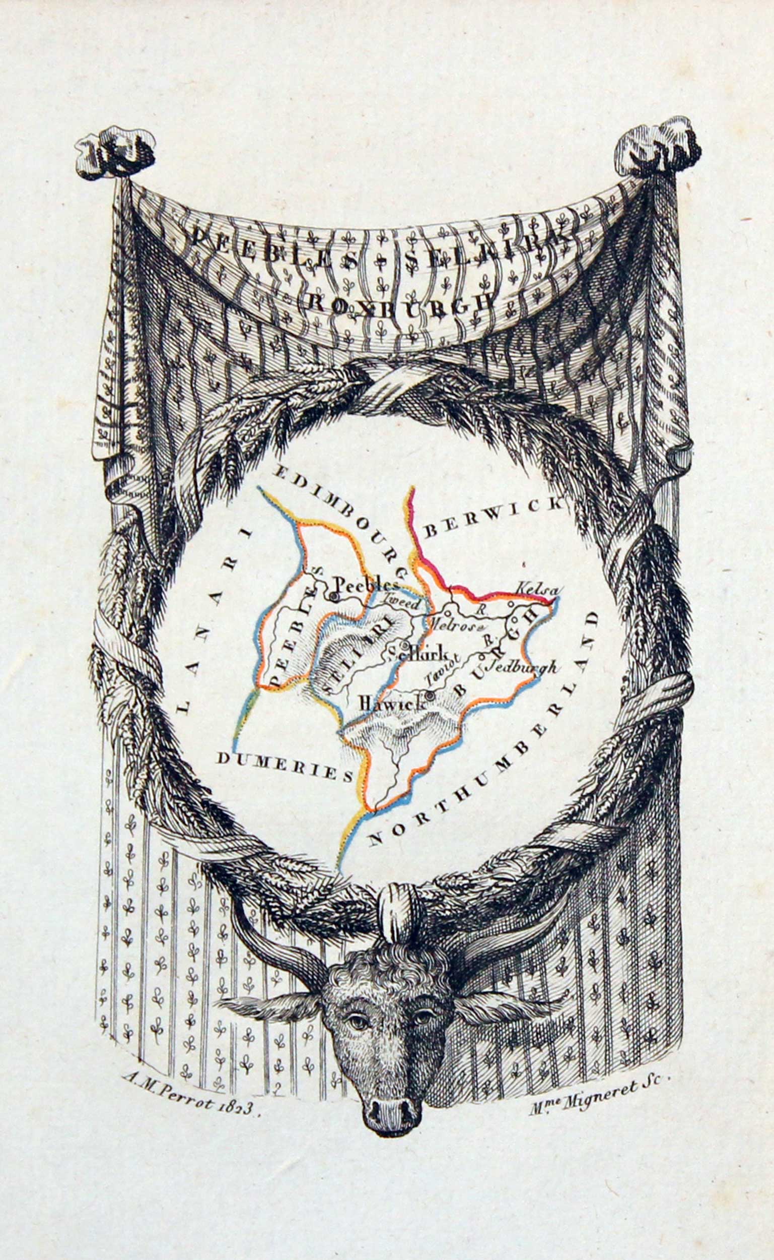 Peebles, Selkirk and Roxburgh, Aristide M. Perrot 1824