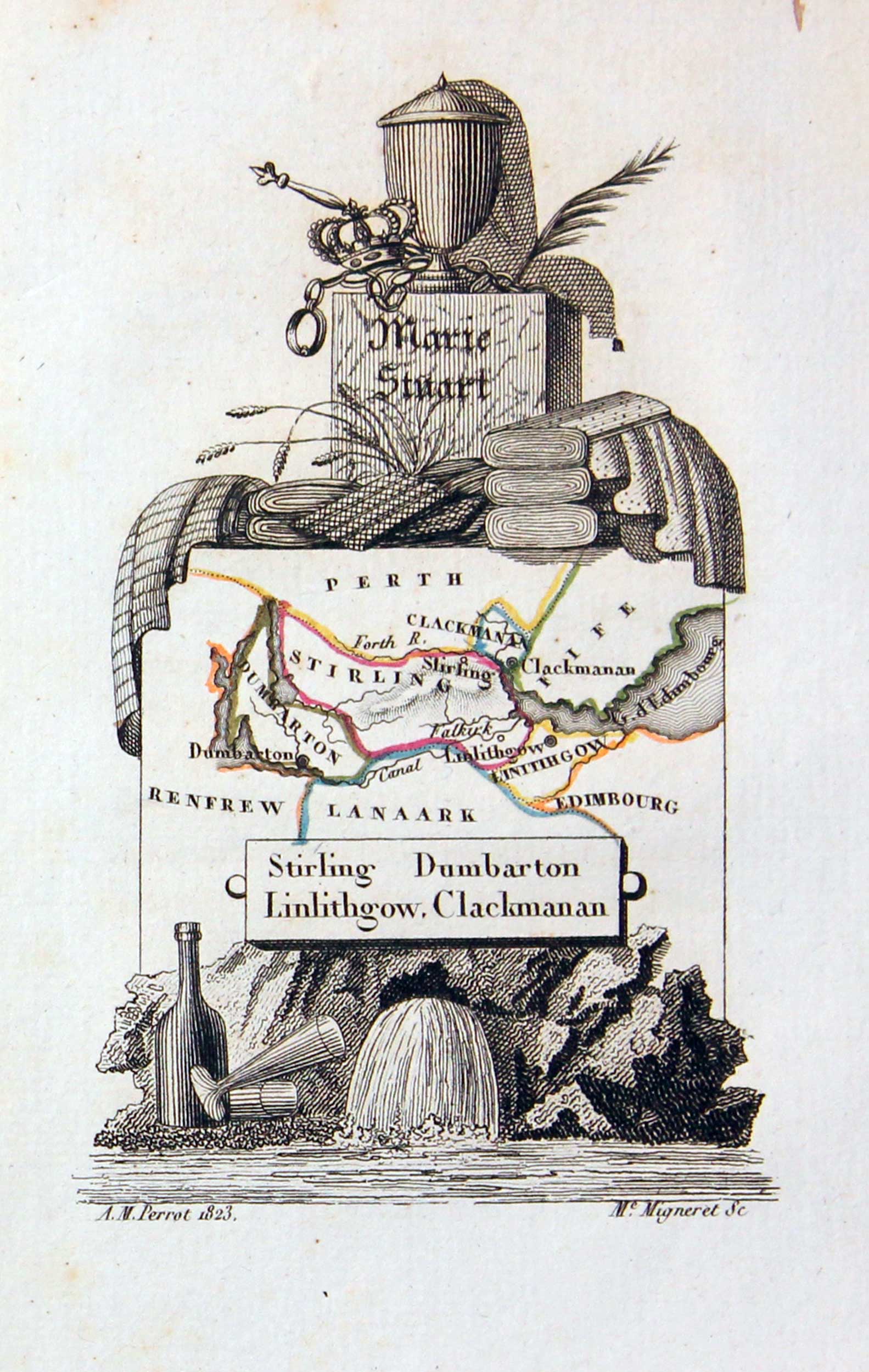 Stirling, Dumbarton, Linlithgow and Clackmanan, Aristide M. Perrot 1824