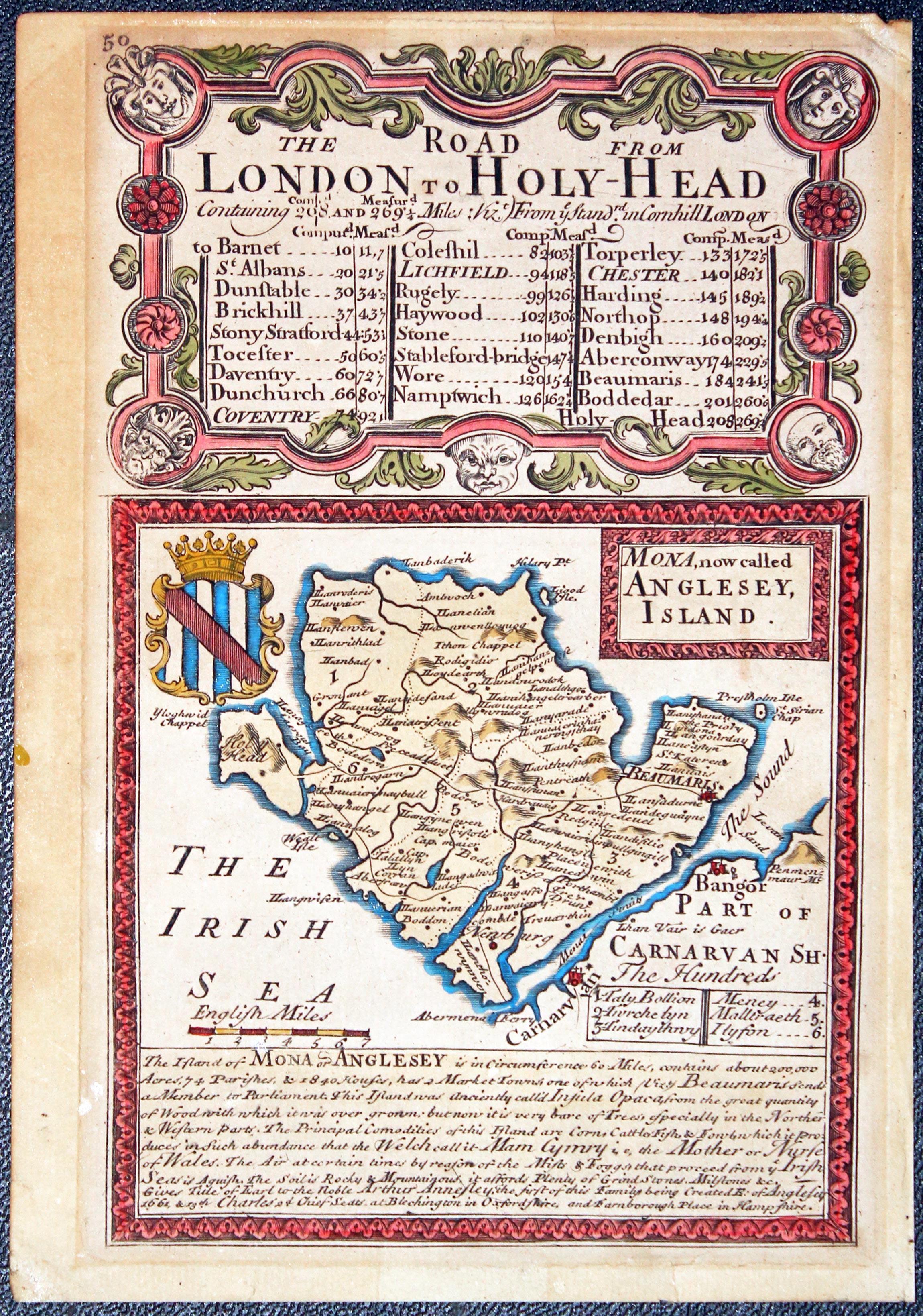 Anglesey, John Owen and Emaneuil Bowen, c.1730  Anglesey, John Owen and Emaneuil Bowen, c.1730