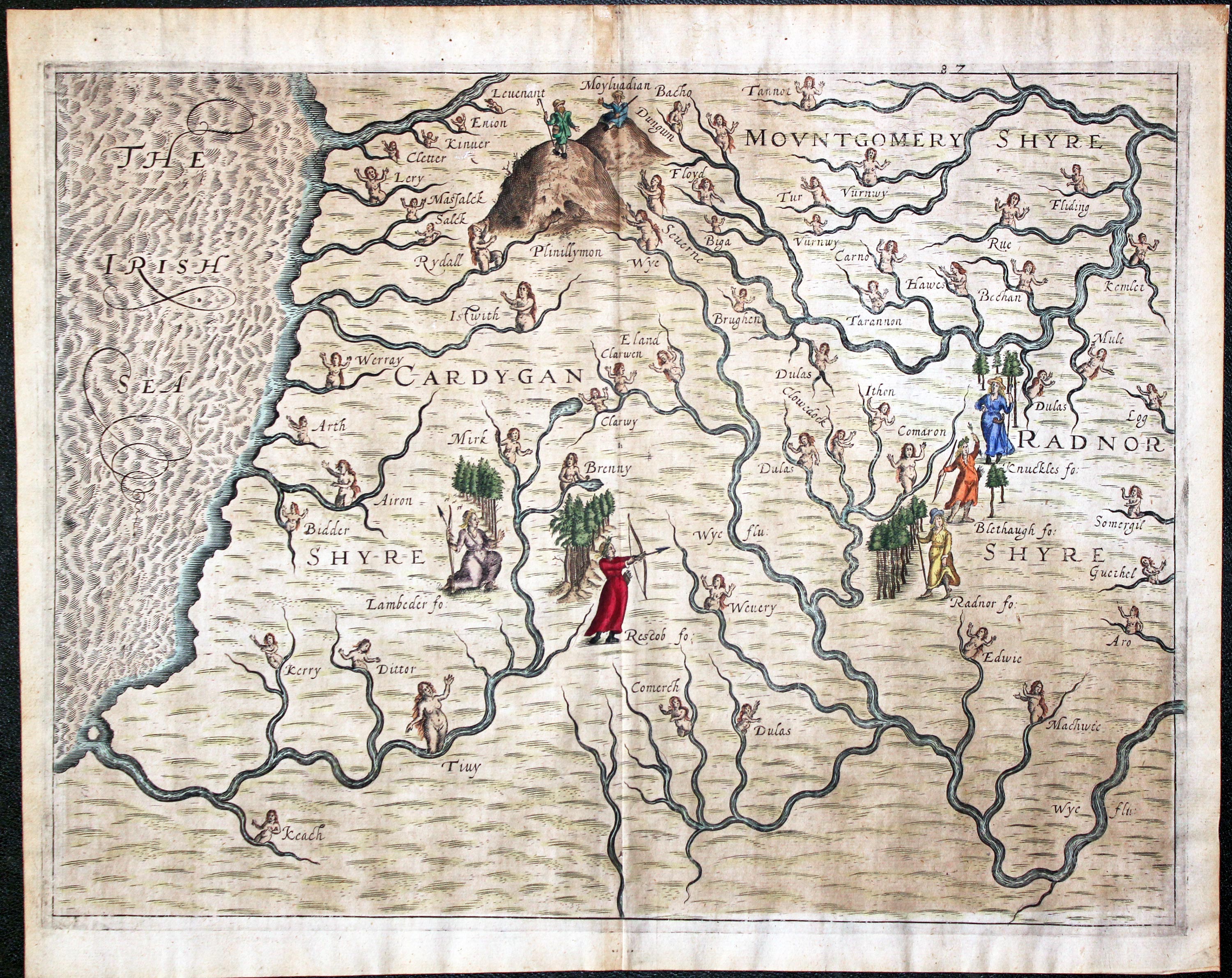 Montgomeryshire, Cardiganshire and Radnorshire Michael Drayton 1622  Montgomeryshire, Cardiganshire and Radnorshire Michael Drayton 1622