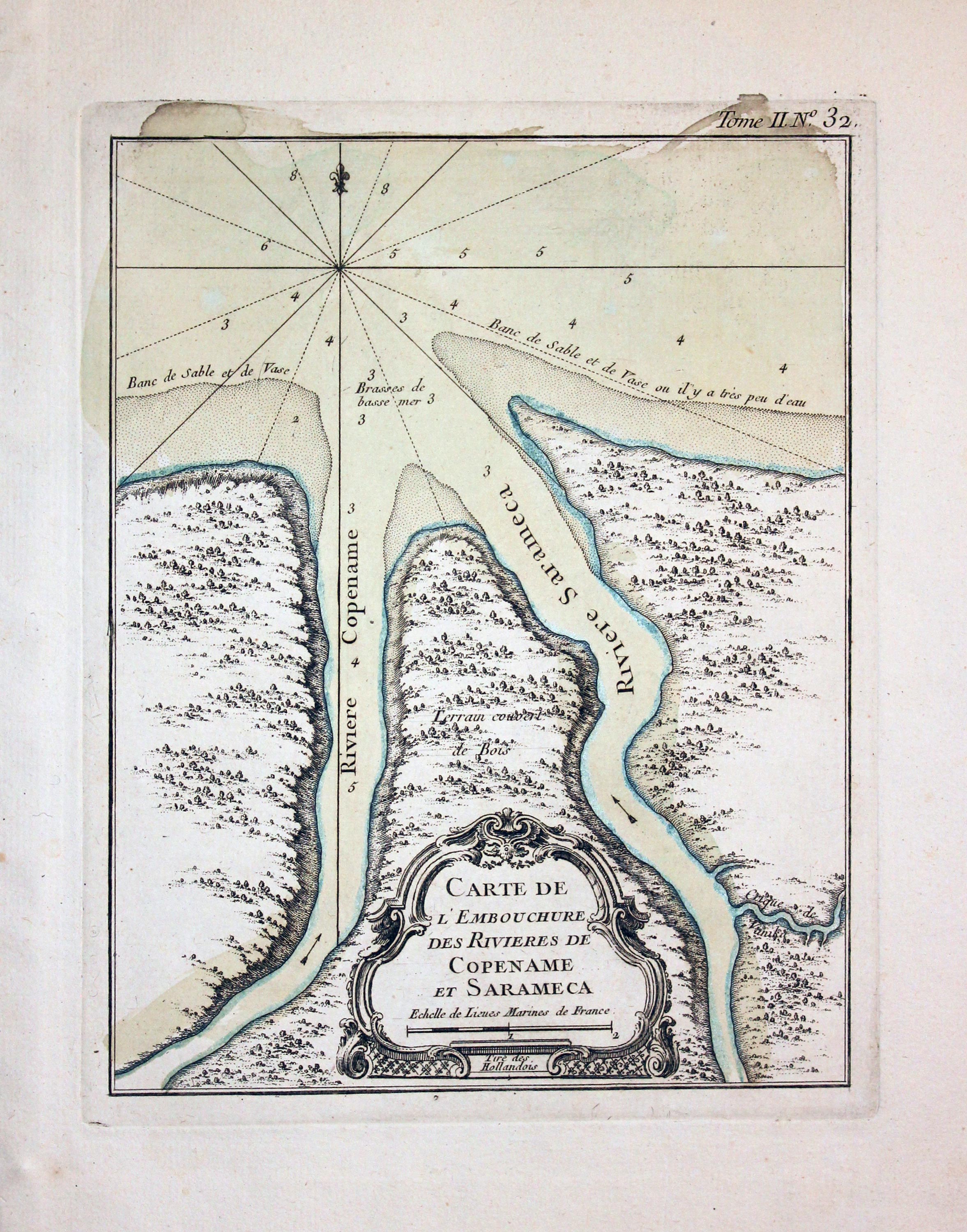 Copename and Sarameca Rivers J. N. Bellin 1764  Copename and Sarameca Rivers J. N. Bellin 1764