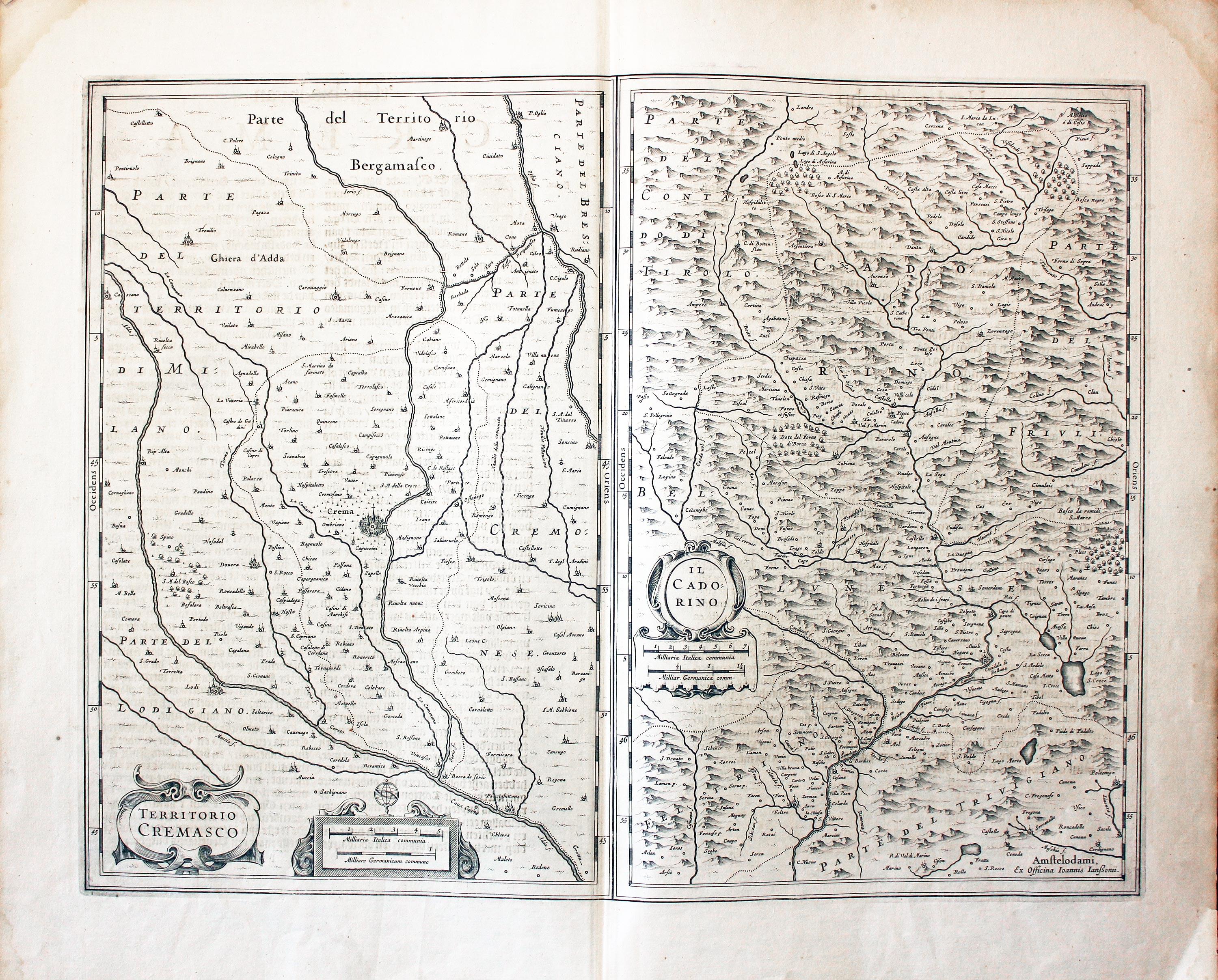 Crema and Cadore, Jan Jansson, 1647