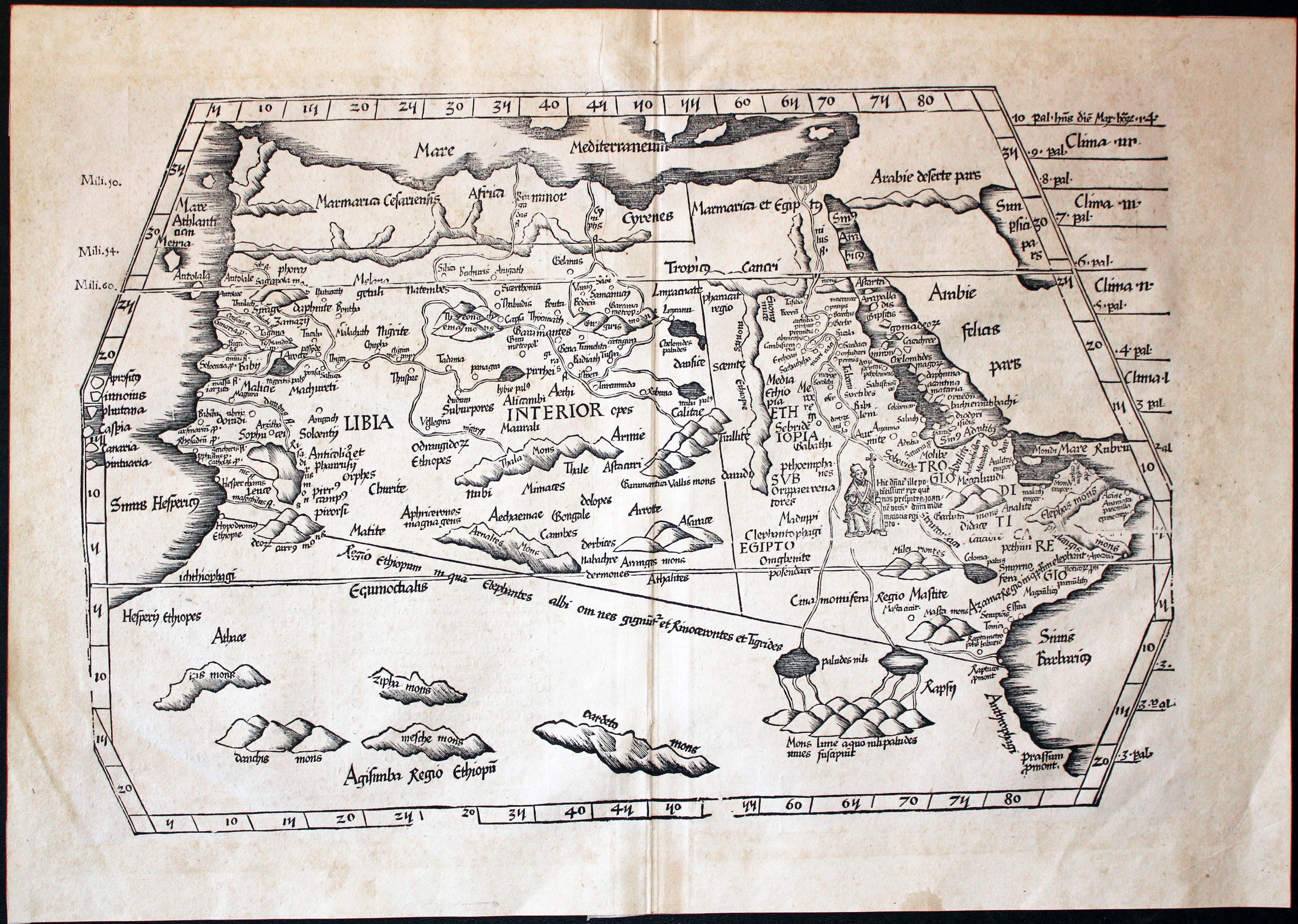 North Africa Martin Walseemuller 1541  North Africa Martin Walseemuller 1541