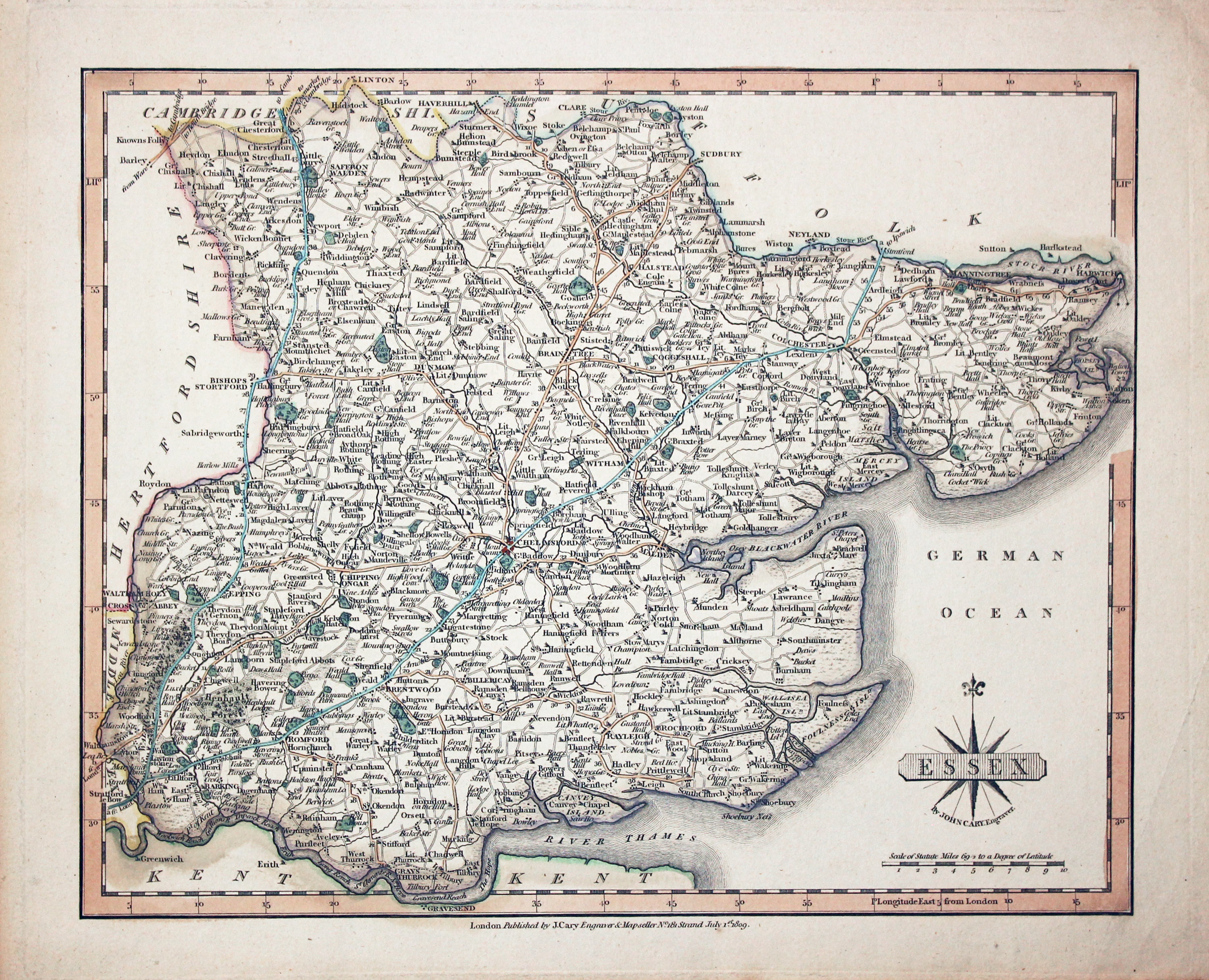 Essex,  John Cary 1809  Essex,  John Cary 1809