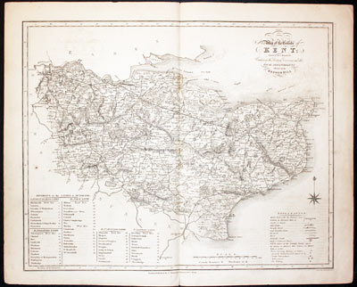  Kent Reform Act Map James Duncan 1833 