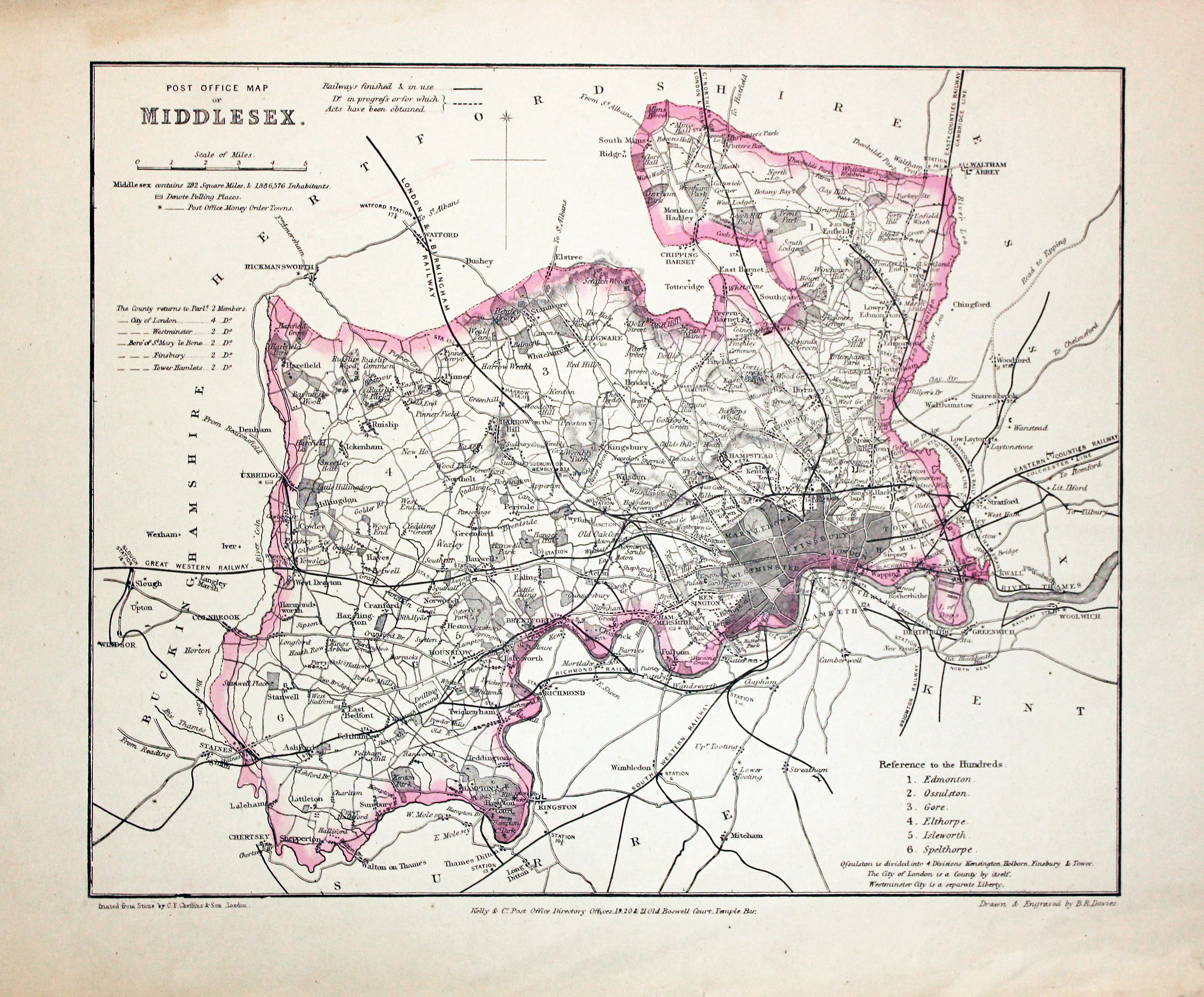 Middlesex, Frederic Kelly c.1860  Middlesex, Frederic Kelly c.1860