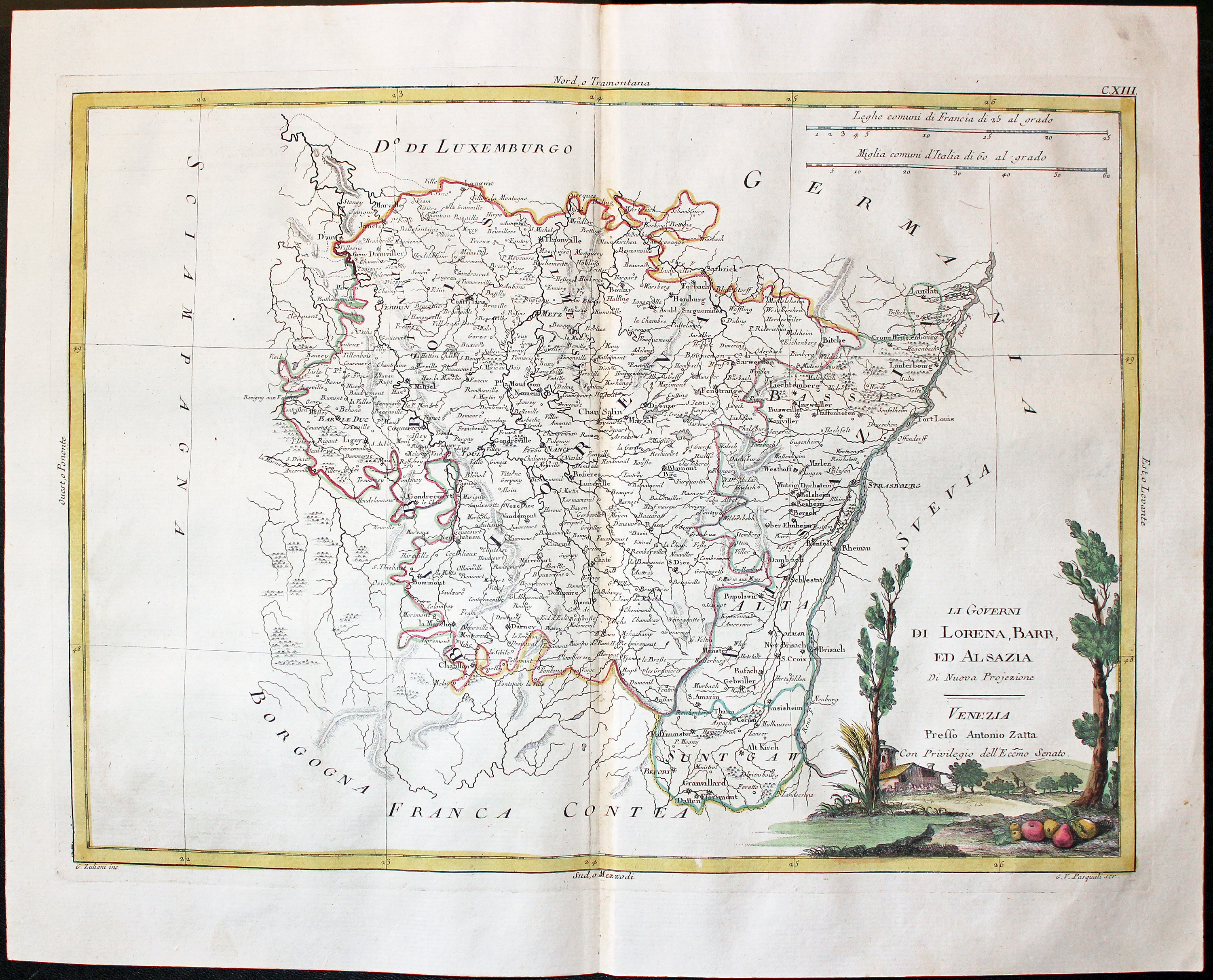 Lorraine France Antonio Zatta c.1780