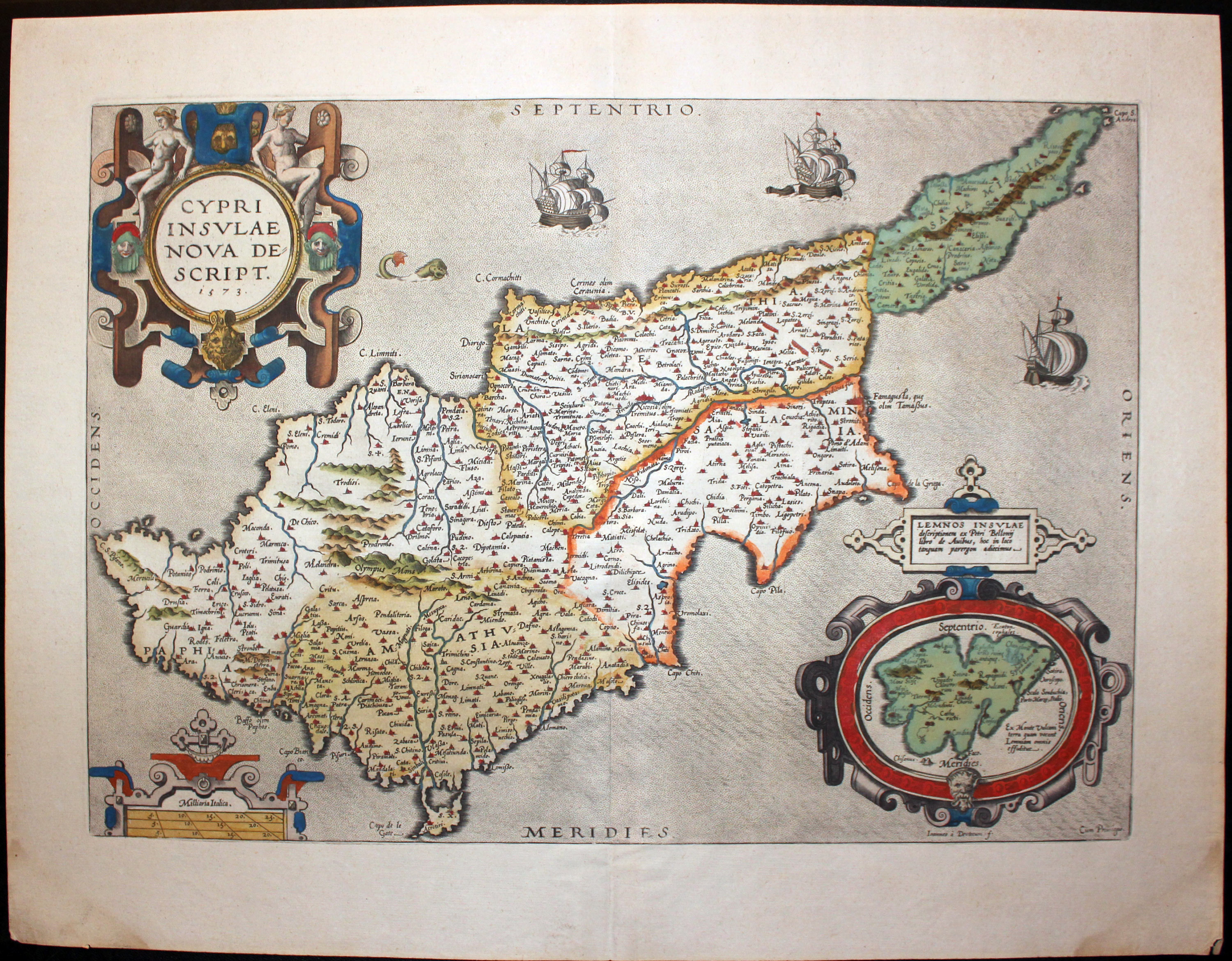 Cyprus, Abraham Ortelius c.1592