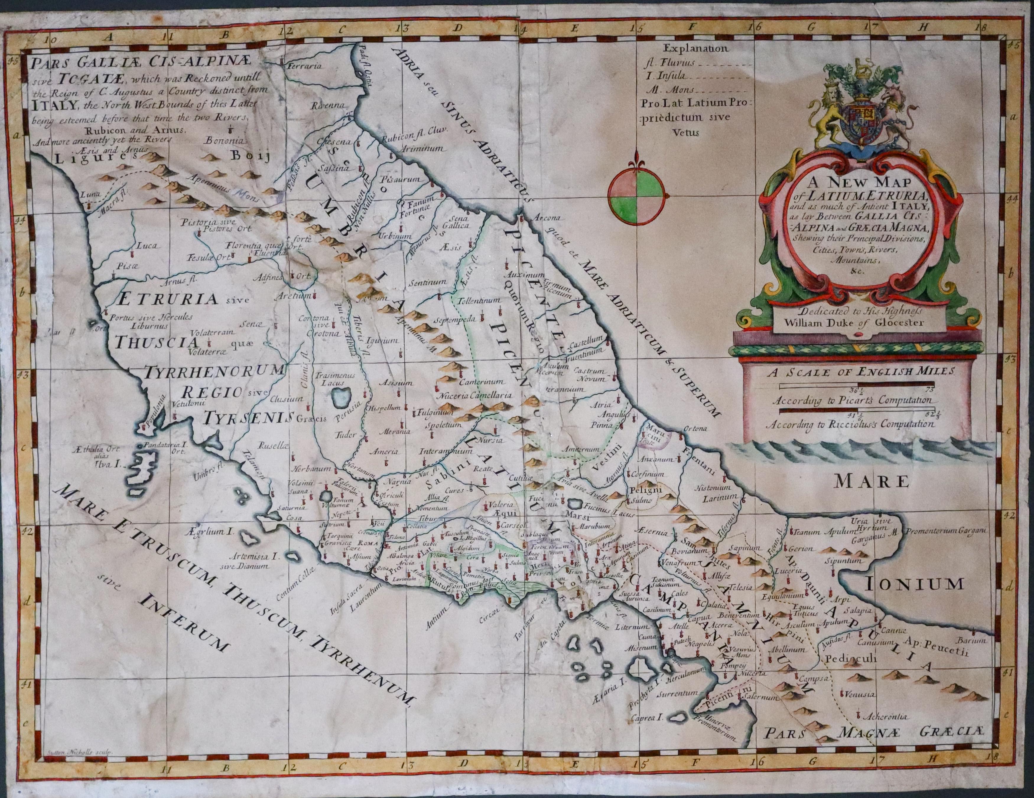 Ancient Central Ital, Edward Wells, v.1700  Ancient Central Ital, Edward Wells, v.1700