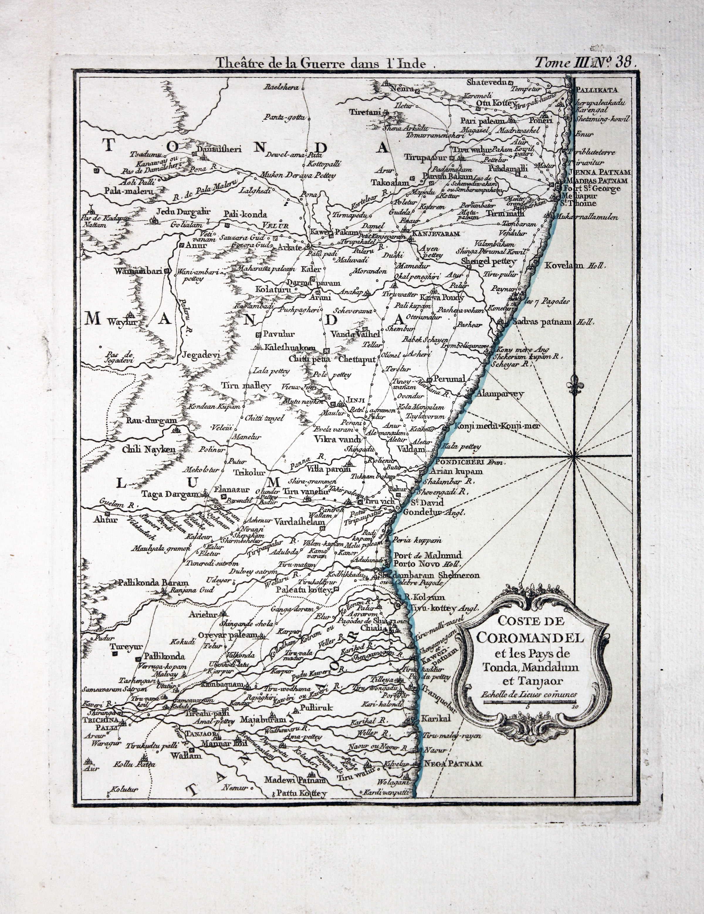 Coromandel Coast India J. N. Bellin 1764