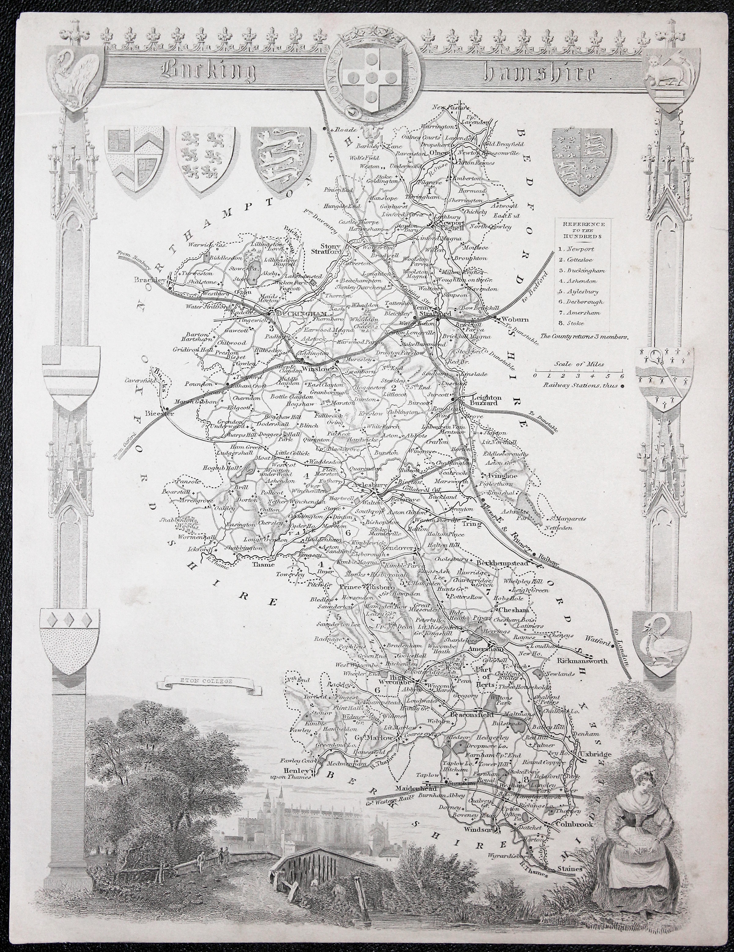 Buckinghamshire, Thomas Moule c.1850