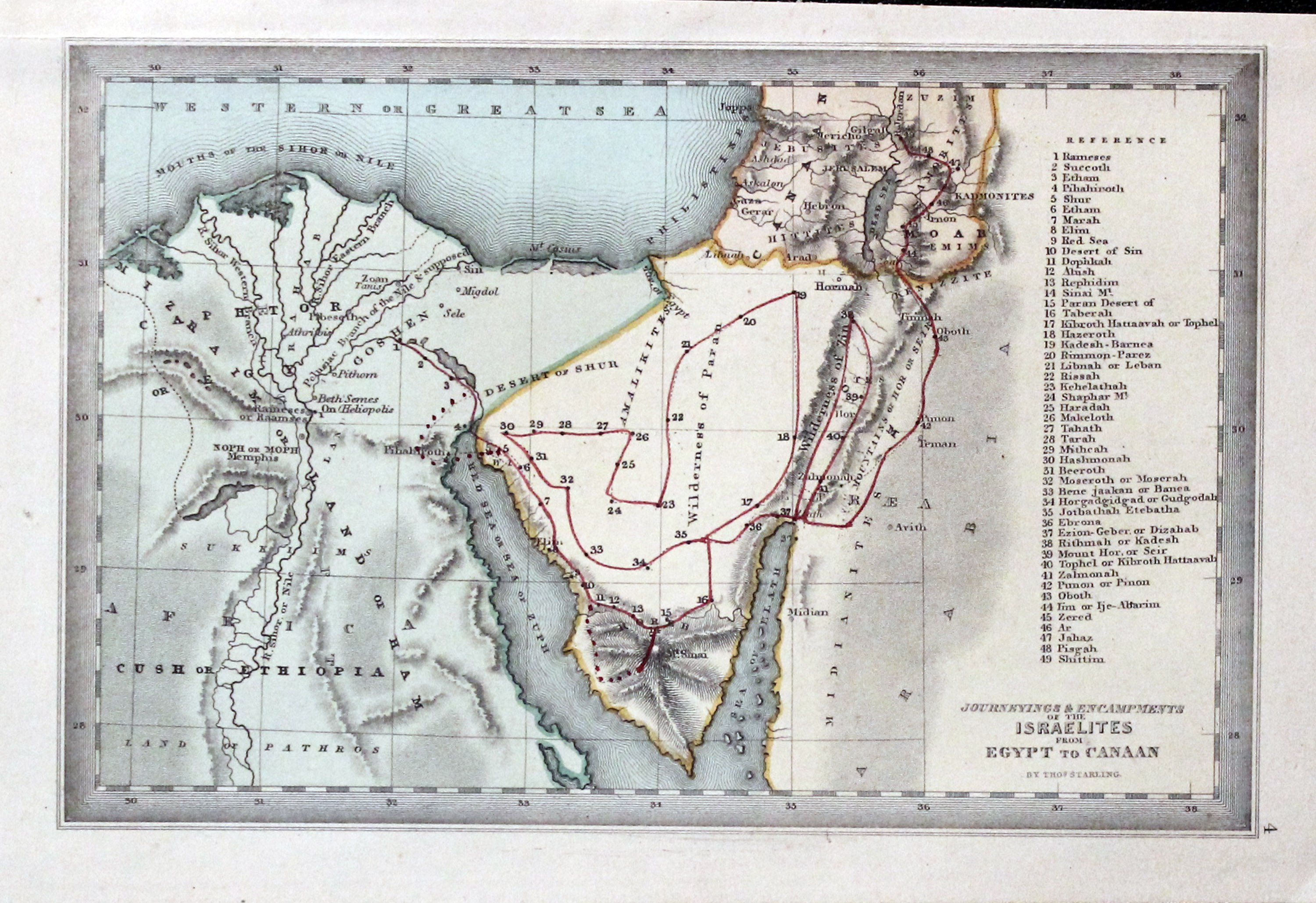 Encampment of the Israelites Thomas Starling, 1850  Encampment of the Israelites Thomas Starling, 1850