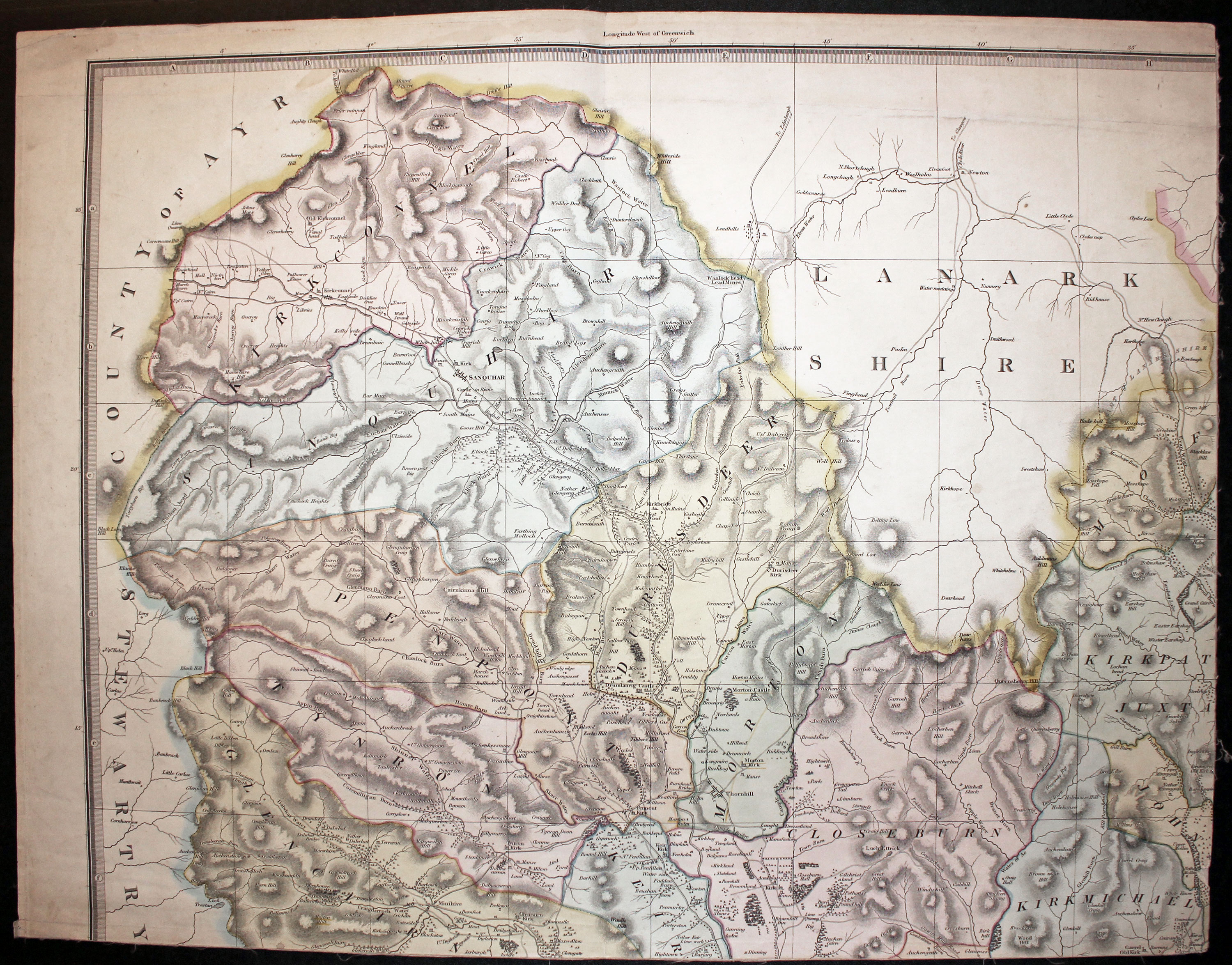 Sheet 2 Dumfriesshire by John Thomson 1832