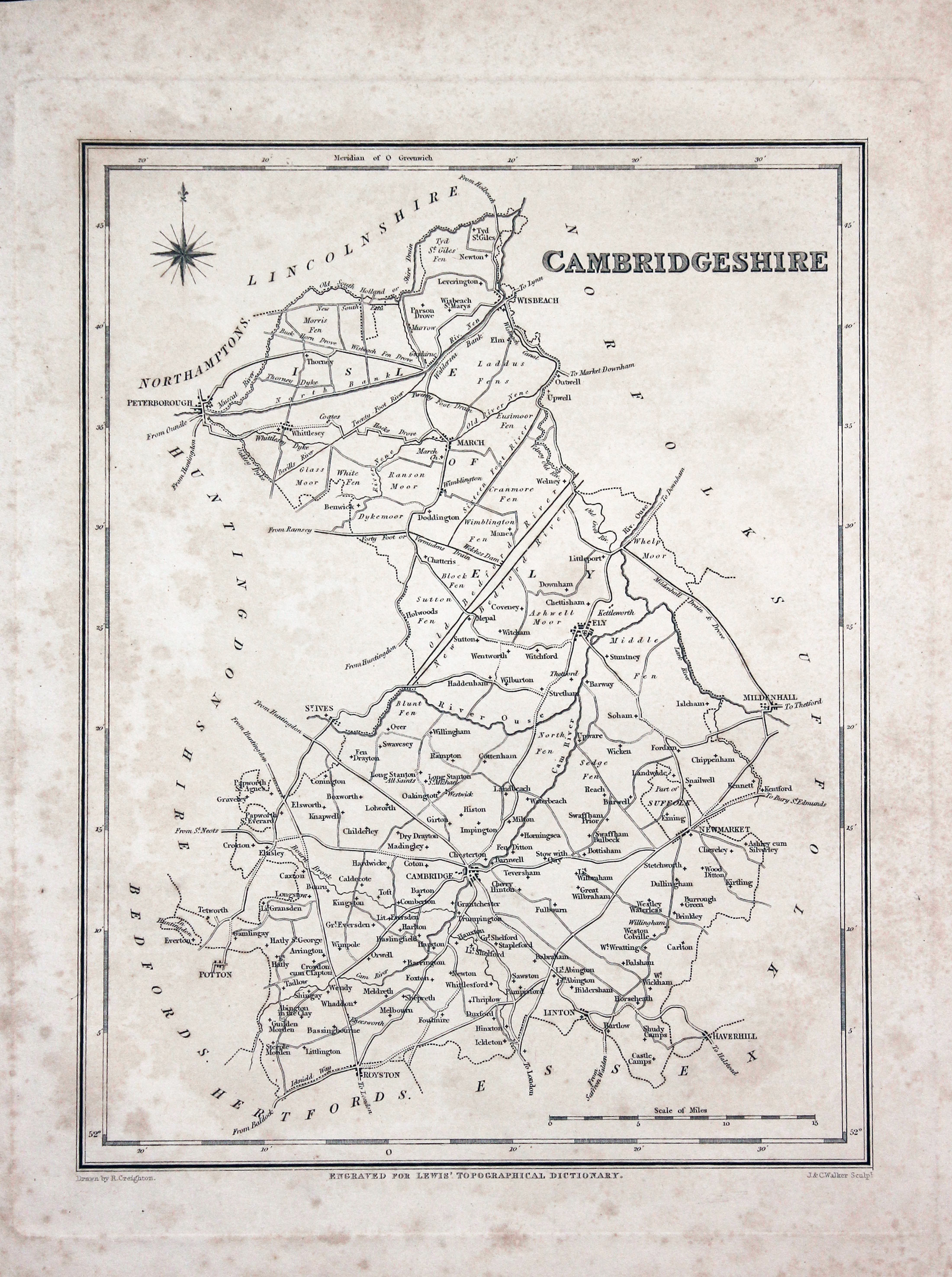Cambridgeshire Samuel Lewis c.1845