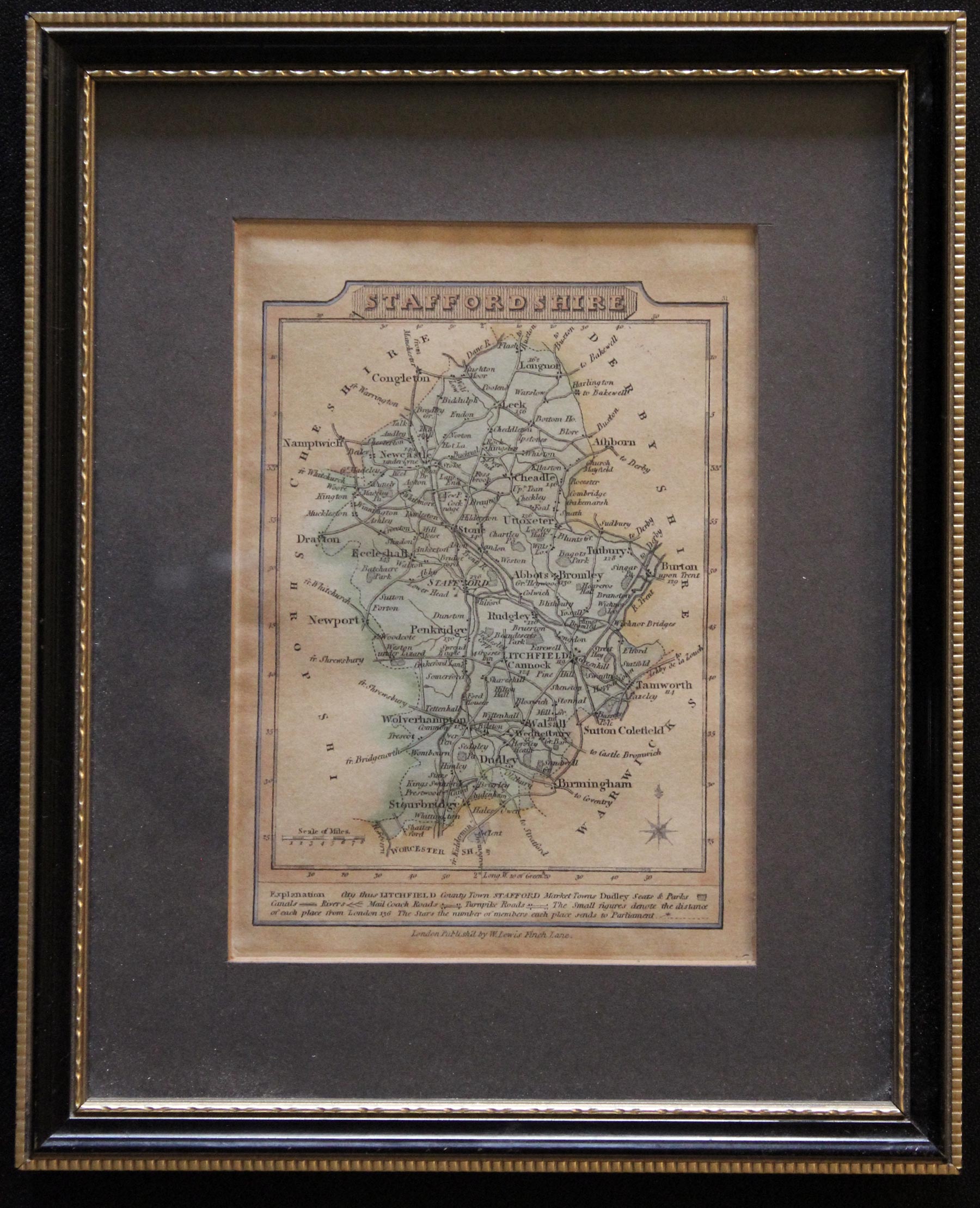 Staffordshire, Wallis/Lewis 1819
