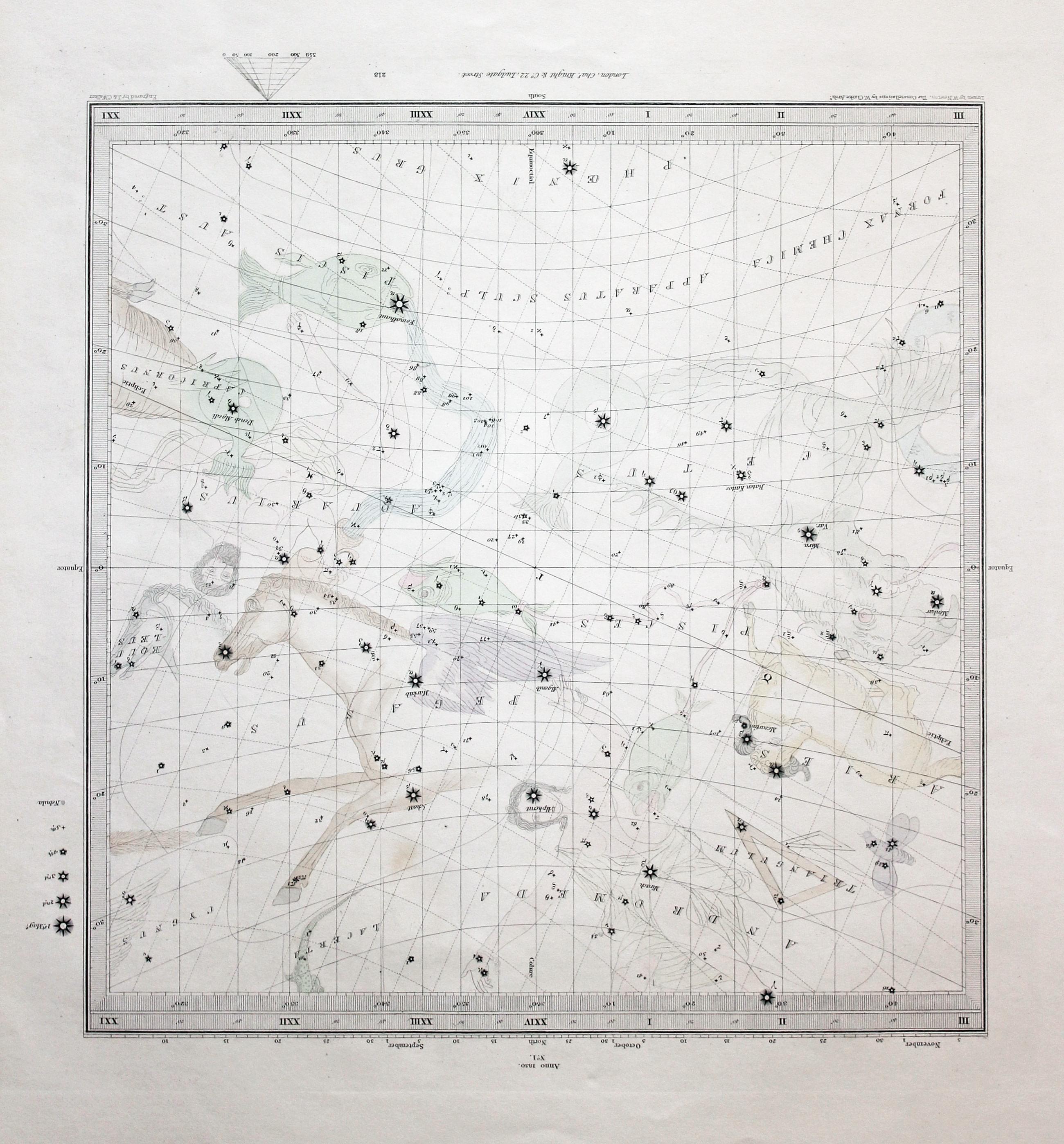 Celestial Chart No. 1 S.D.U.K. 1844