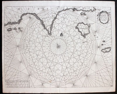 Island of Kythira and Gulf, Greece Pieter Goos 1667