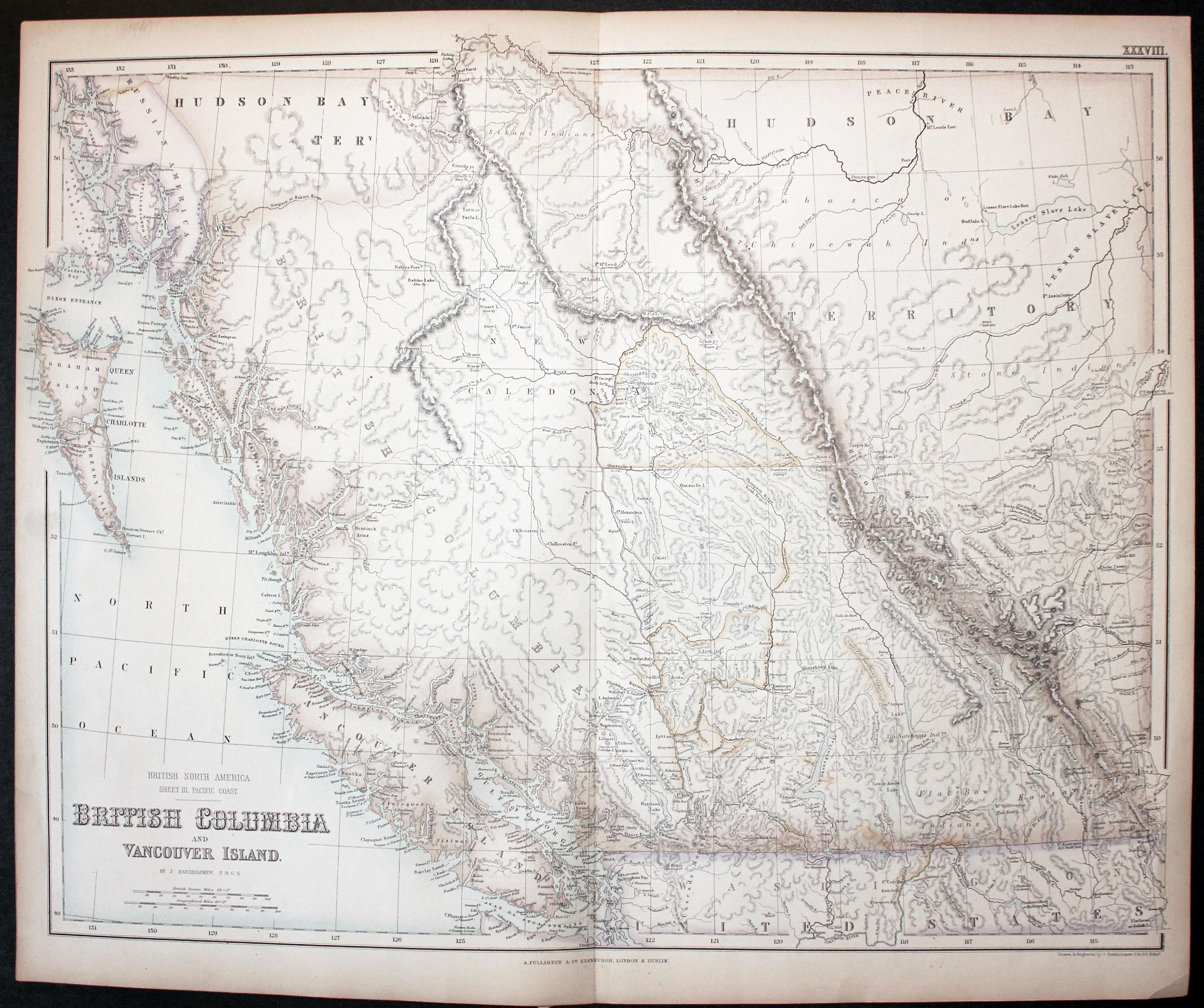 British Columbia, John Bartholomew c.1880